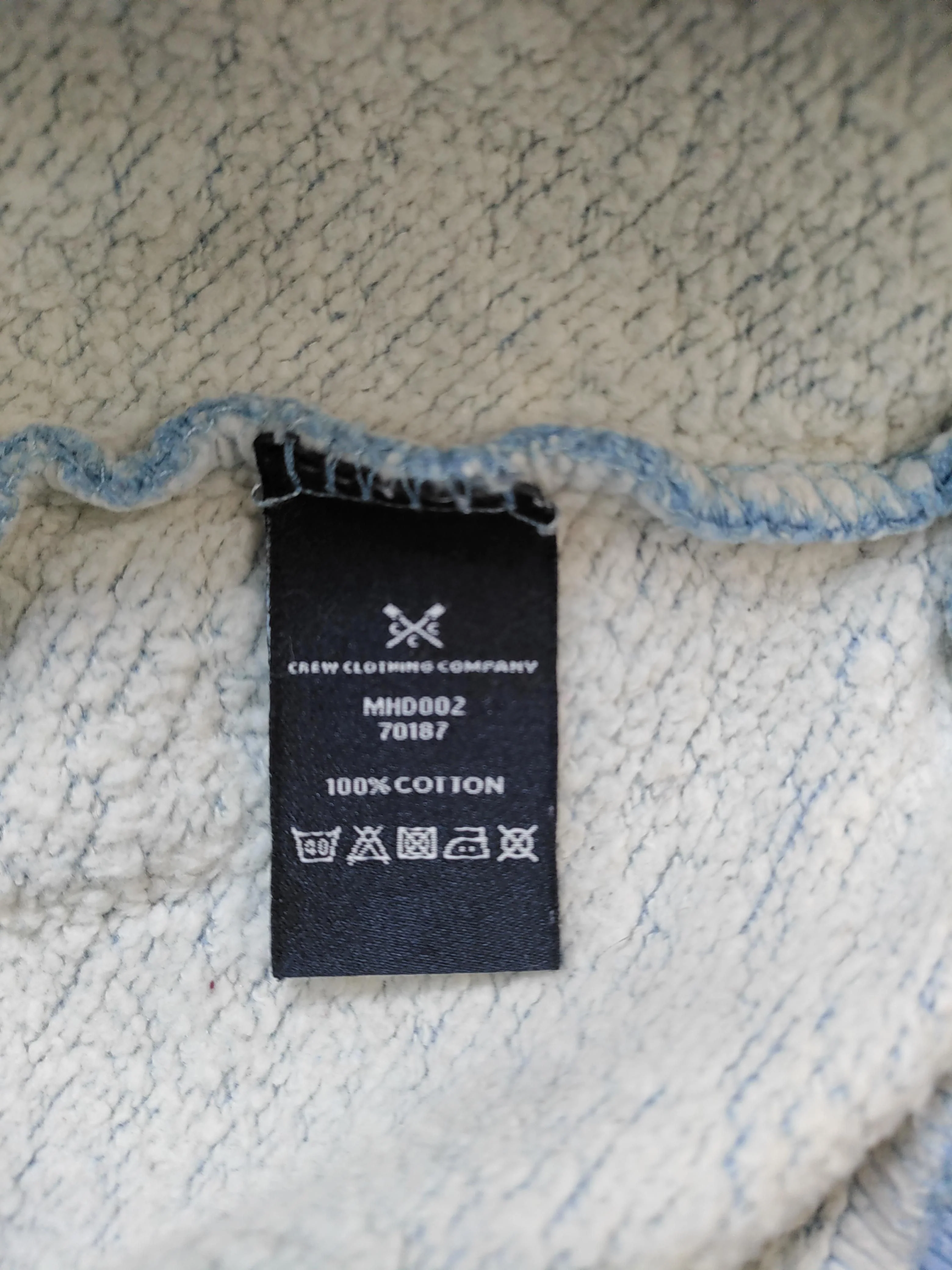 Crew Clothing Men's Hoodie M Blue 100% Cotton Pullover - Image 6