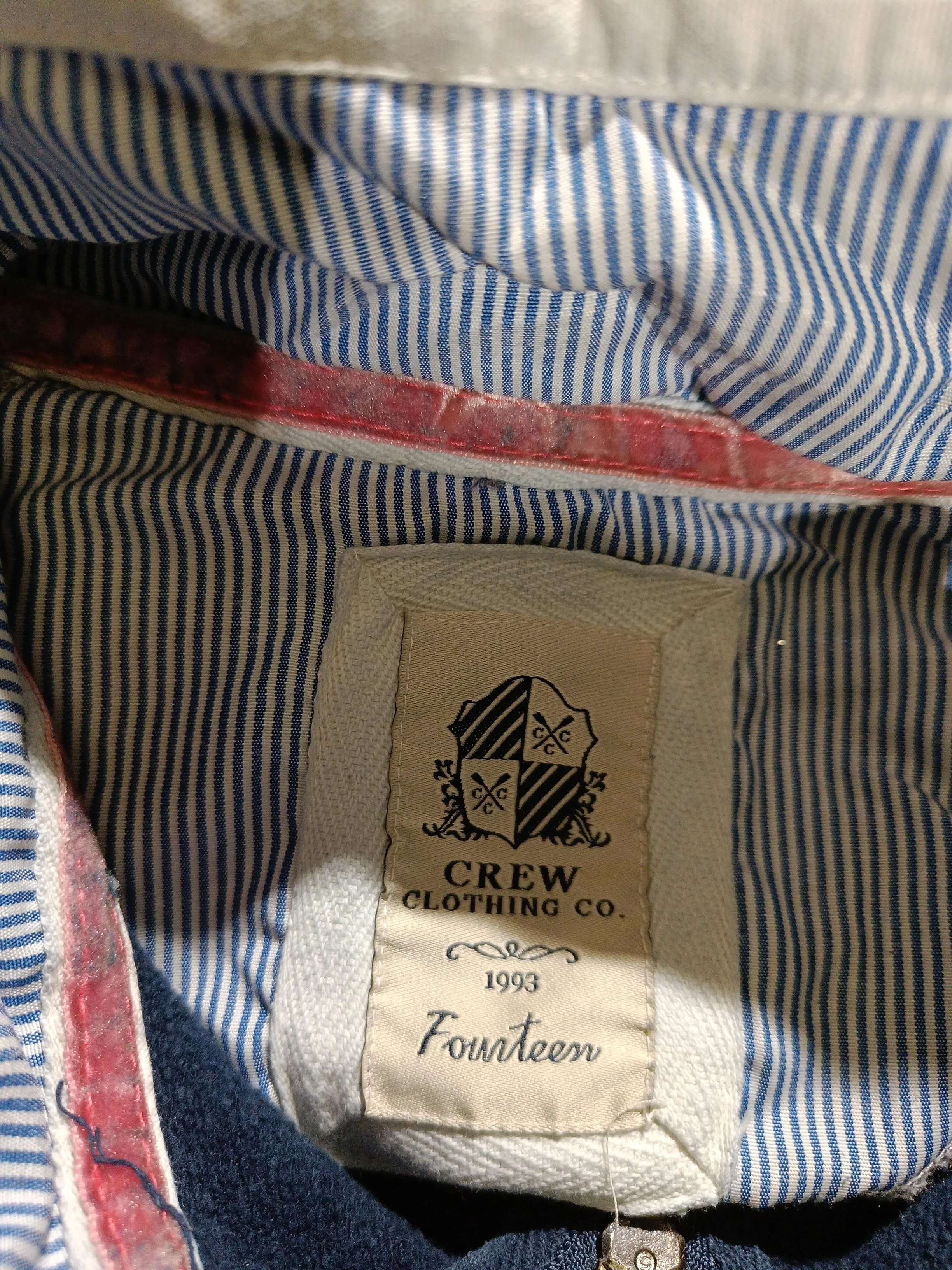 Crew Clothing Men's Hoodie M Blue 100% Cotton Pullover - Image 7