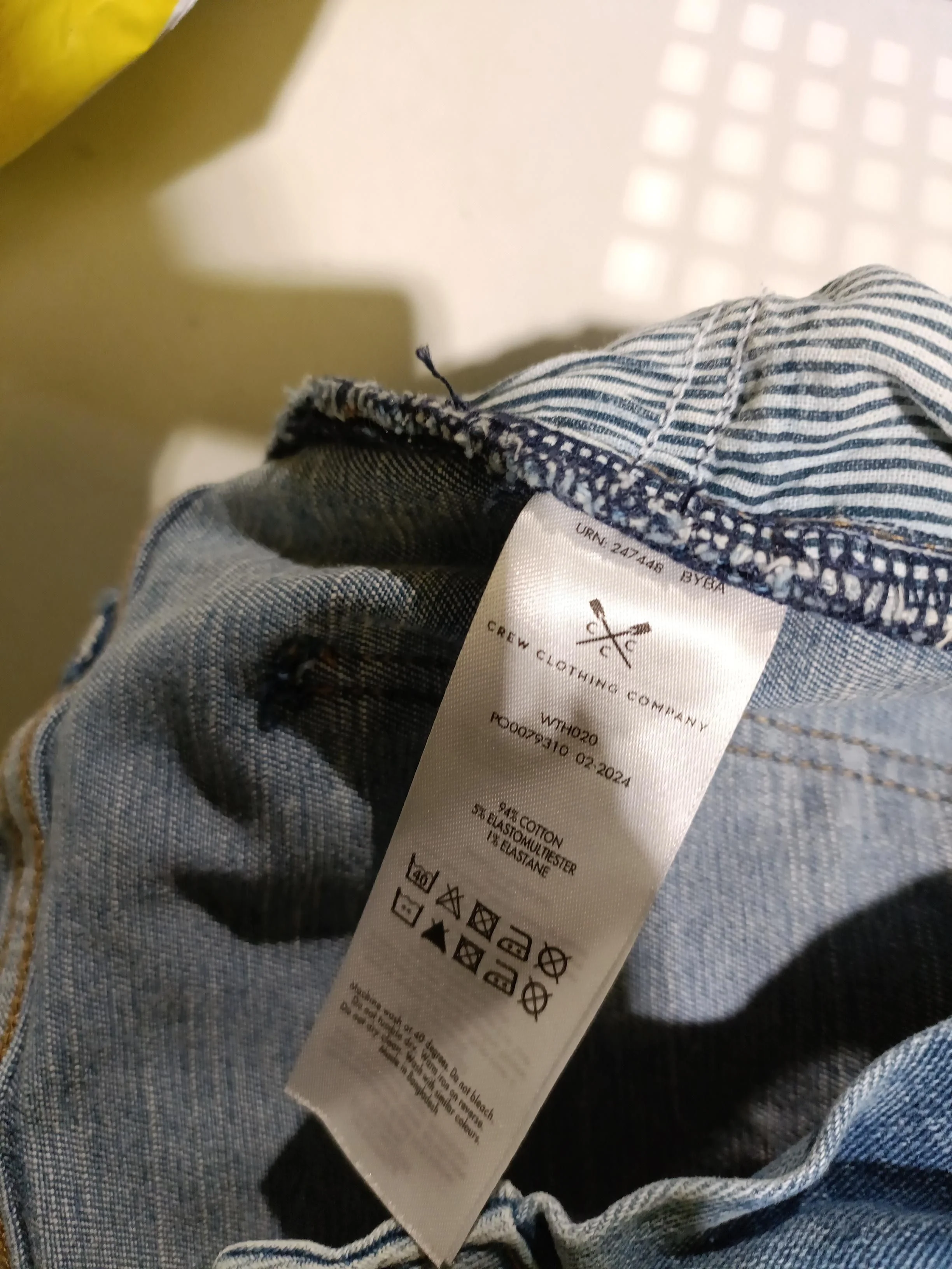 Crew Clothing Men's Jeans W 29 in Blue Cotton with Polyester, Elastane Skinny - Image 5