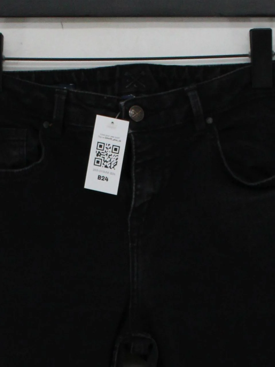 Crew Clothing Men's Jeans W 30 in Black Cotton with Polyester, Elastane Skinny - Image 3
