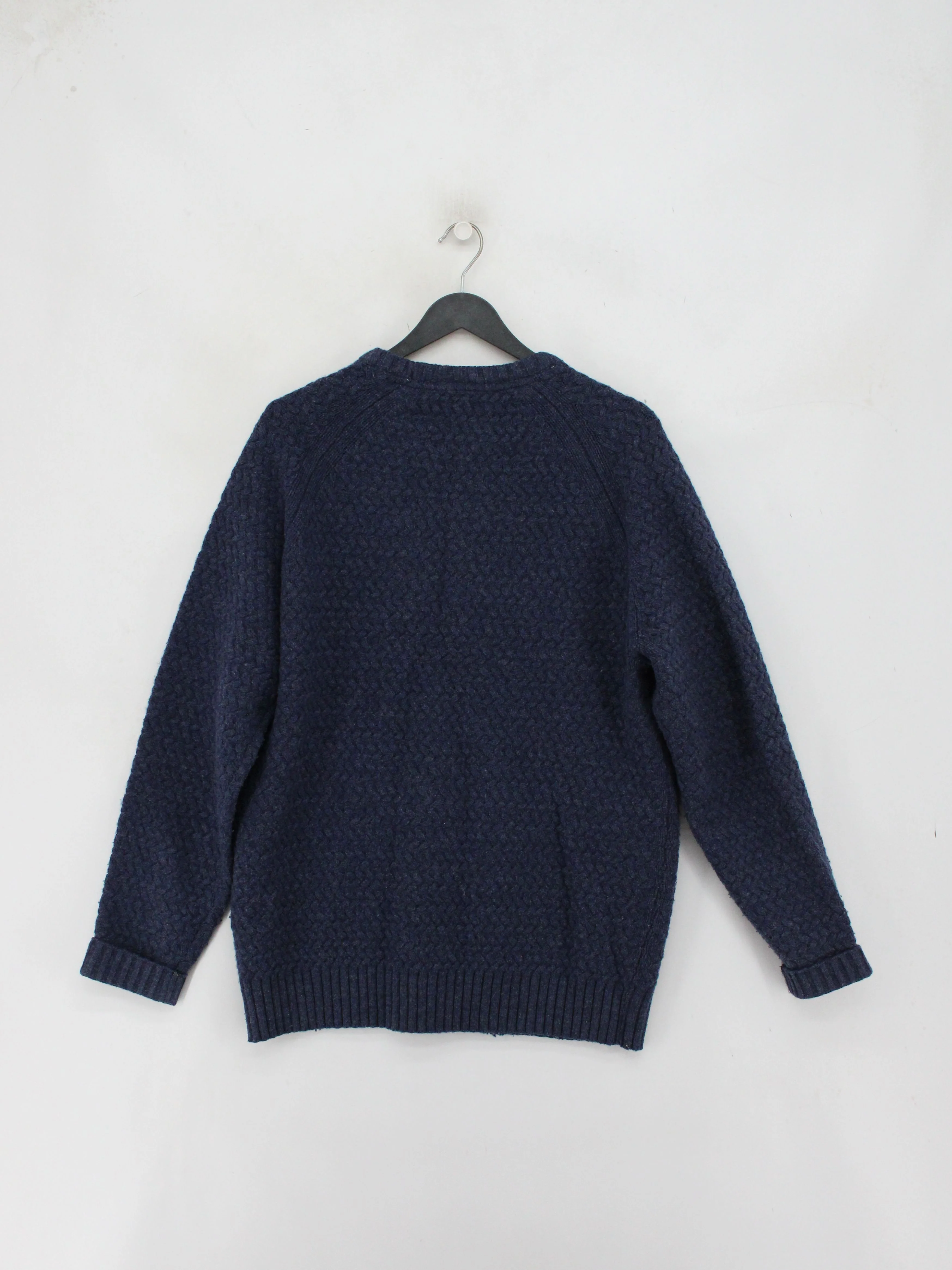 Crew Clothing Men's Jumper L Blue 100% Wool Crew Neck Pullover - Image 2