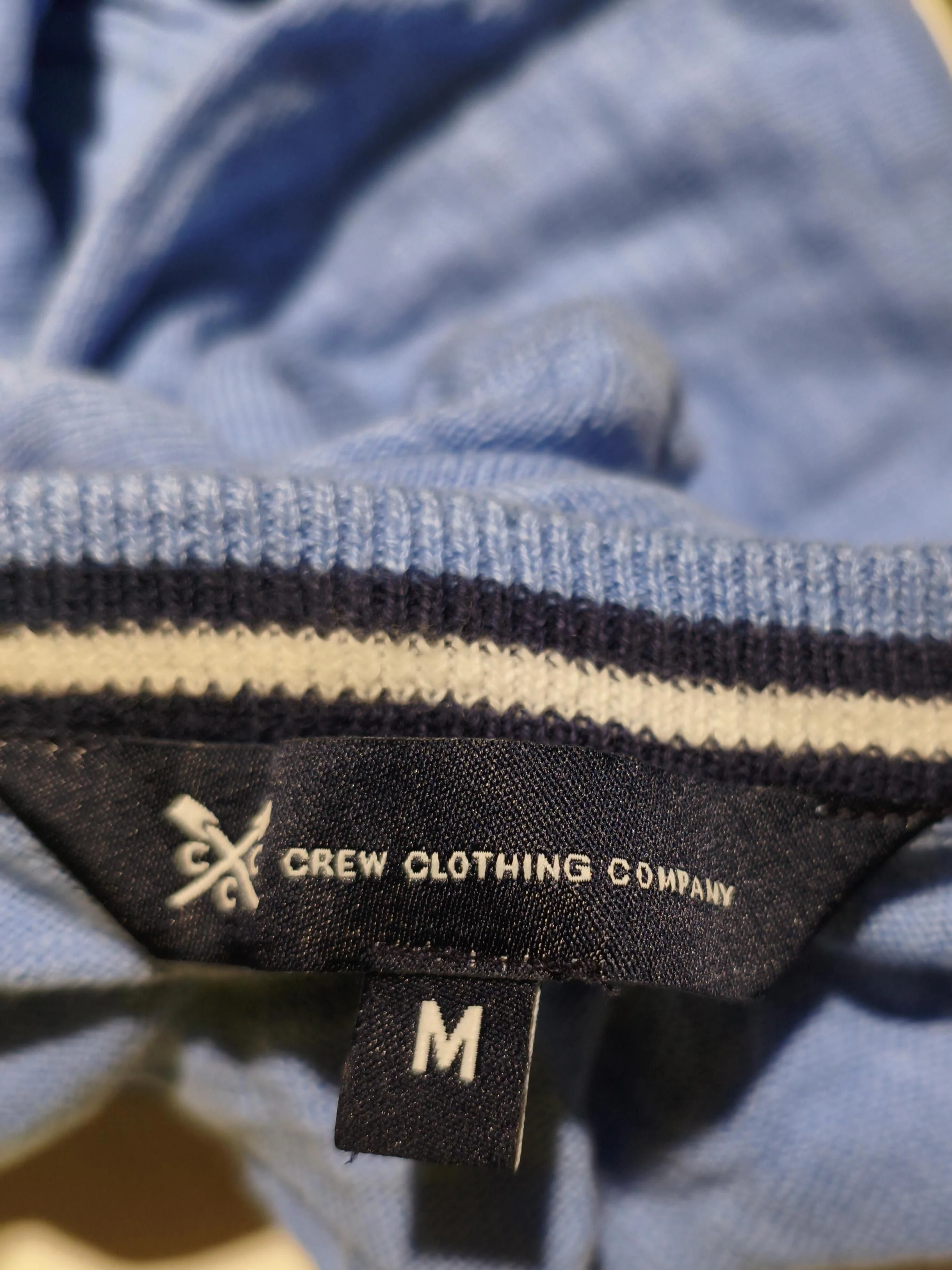 Crew Clothing Men's Jumper M Blue 100% Cotton Crew Neck Pullover - Image 5