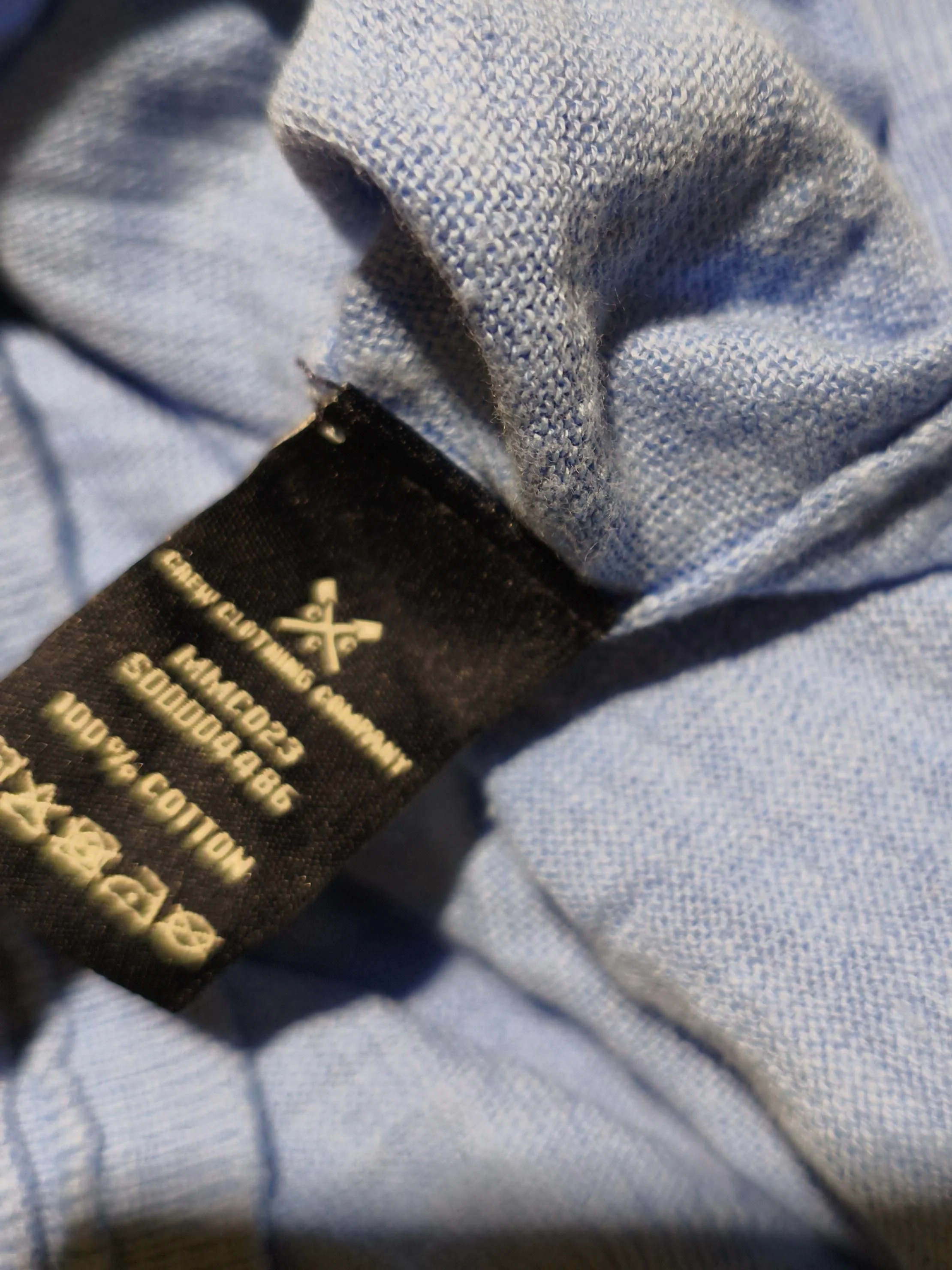 Crew Clothing Men's Jumper M Blue 100% Cotton Crew Neck Pullover - Image 6