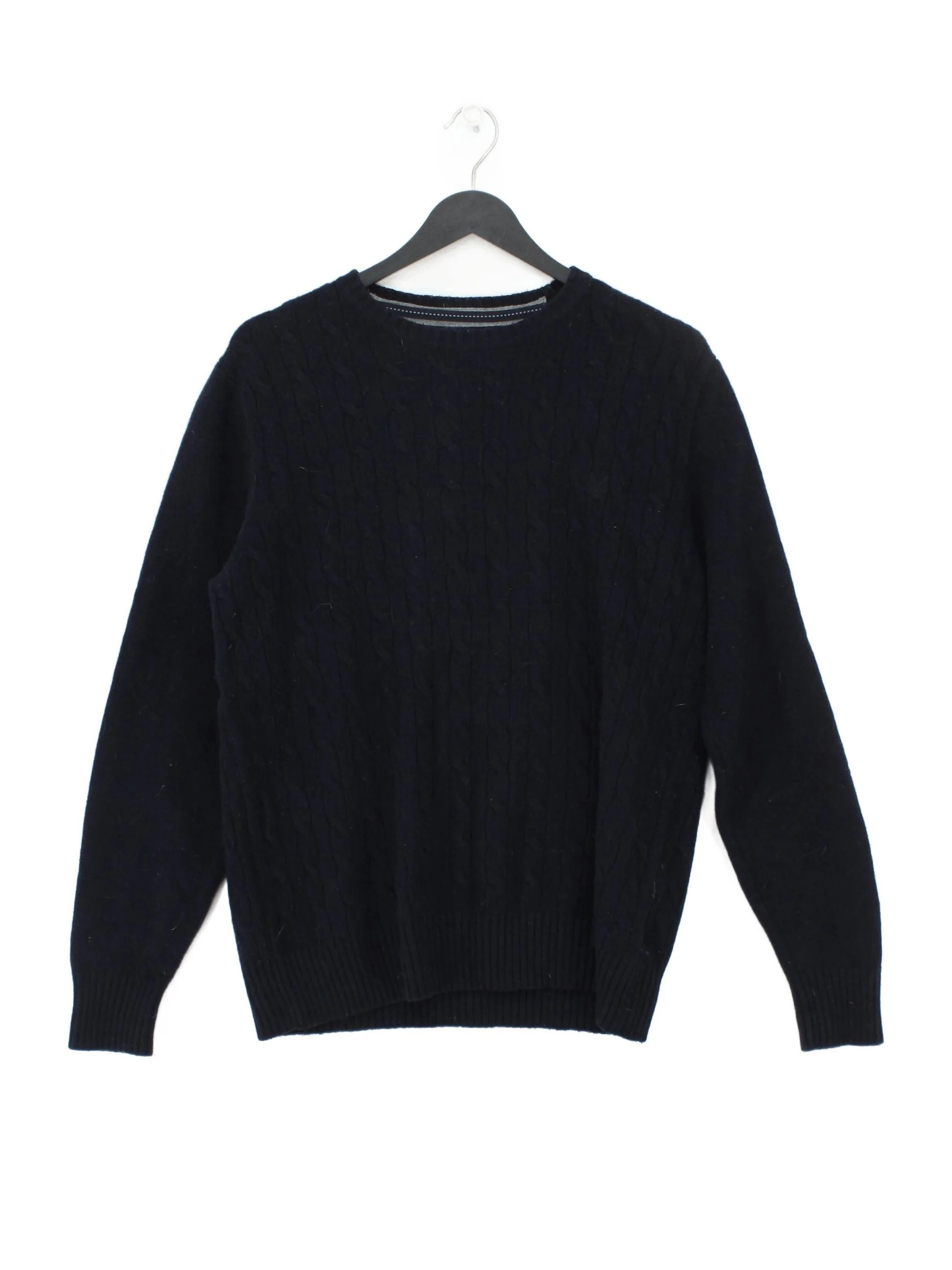 Crew Clothing Men's Jumper M Blue 100% Wool Crew Neck Pullover