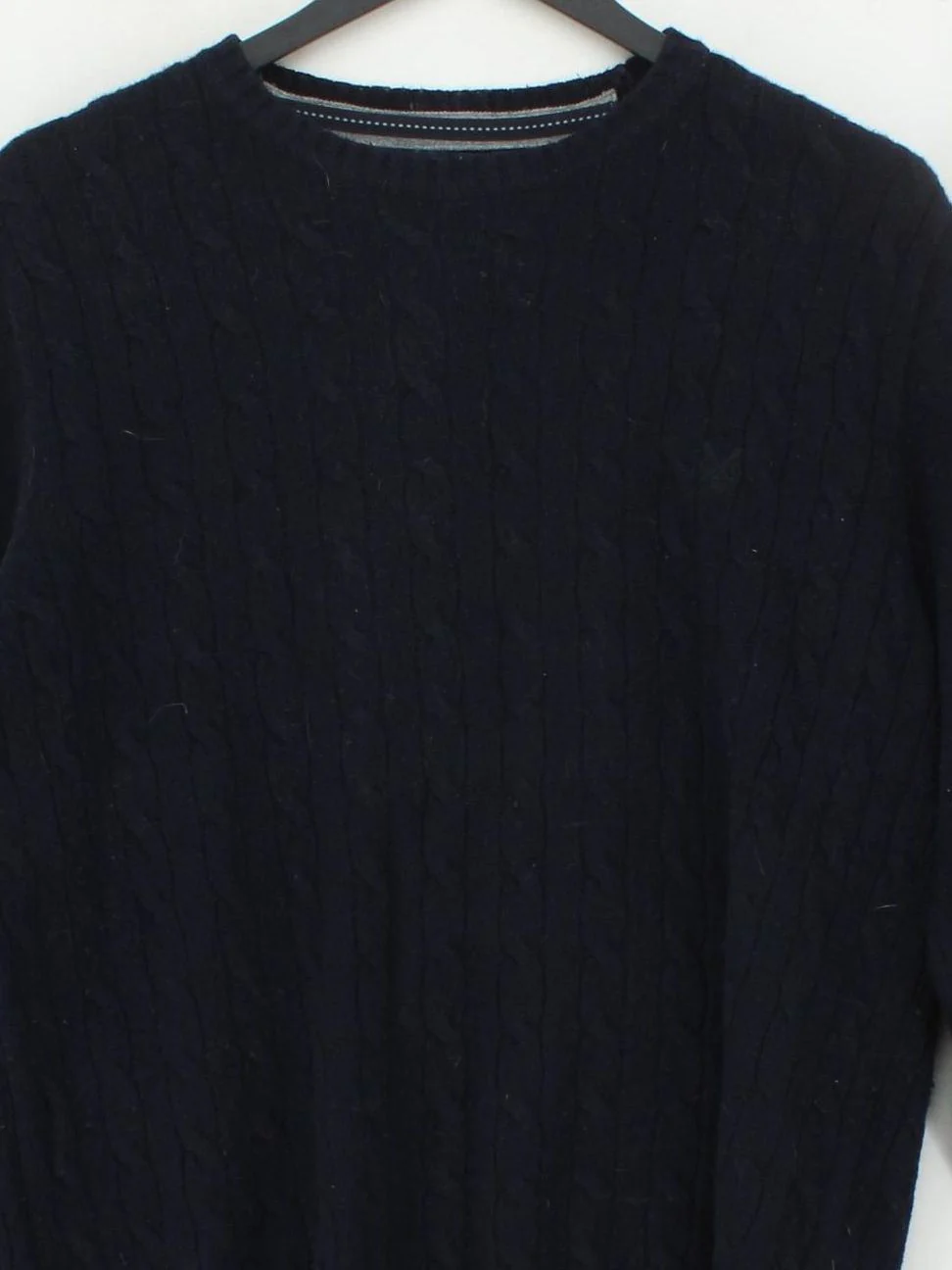 Crew Clothing Men's Jumper M Blue 100% Wool Crew Neck Pullover - Image 3