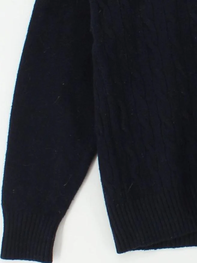 Crew Clothing Men's Jumper M Blue 100% Wool Crew Neck Pullover - Image 4
