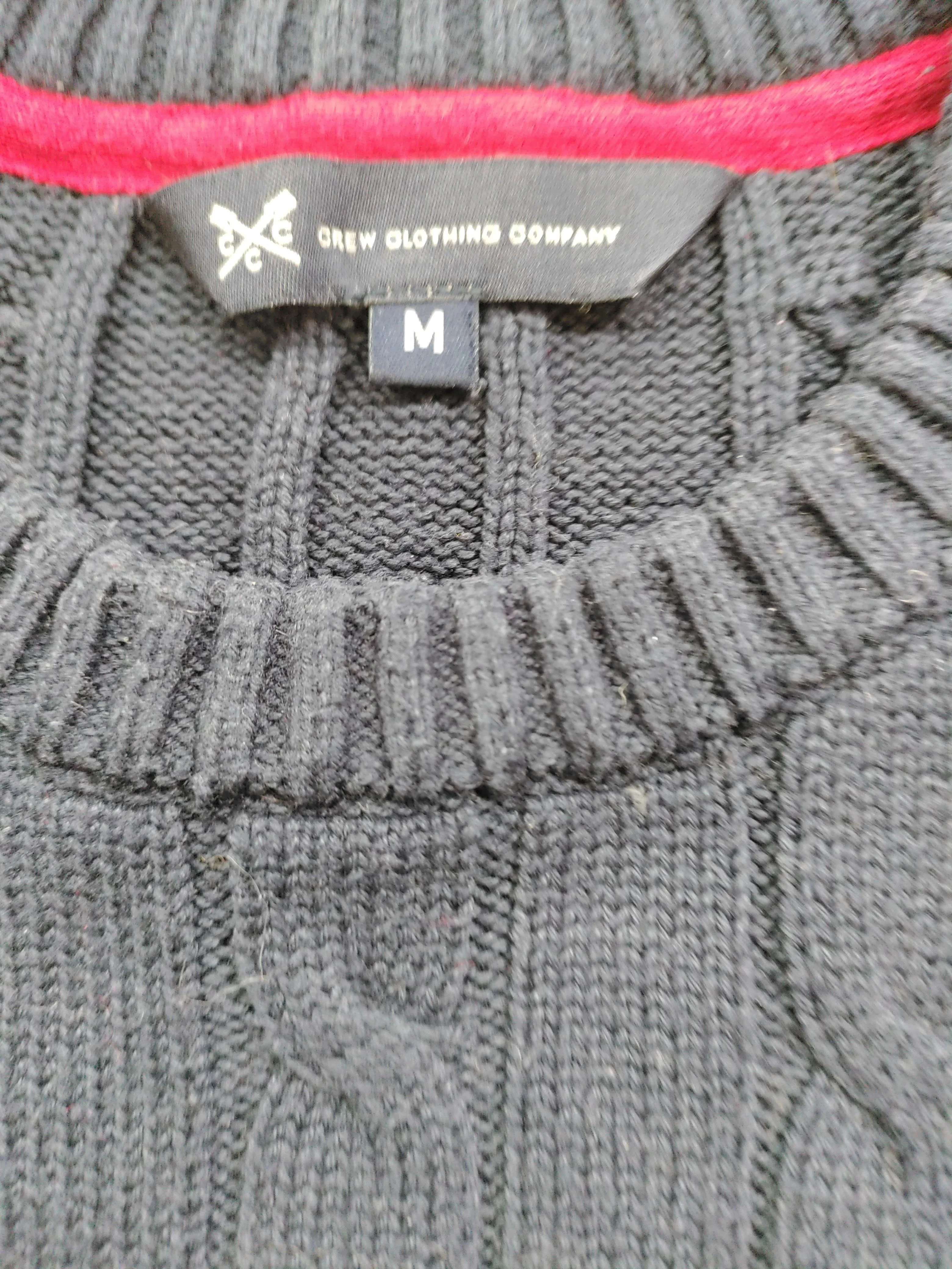 Crew Clothing Men's Jumper M Blue Cotton with Acrylic Crew Neck Pullover - Image 5