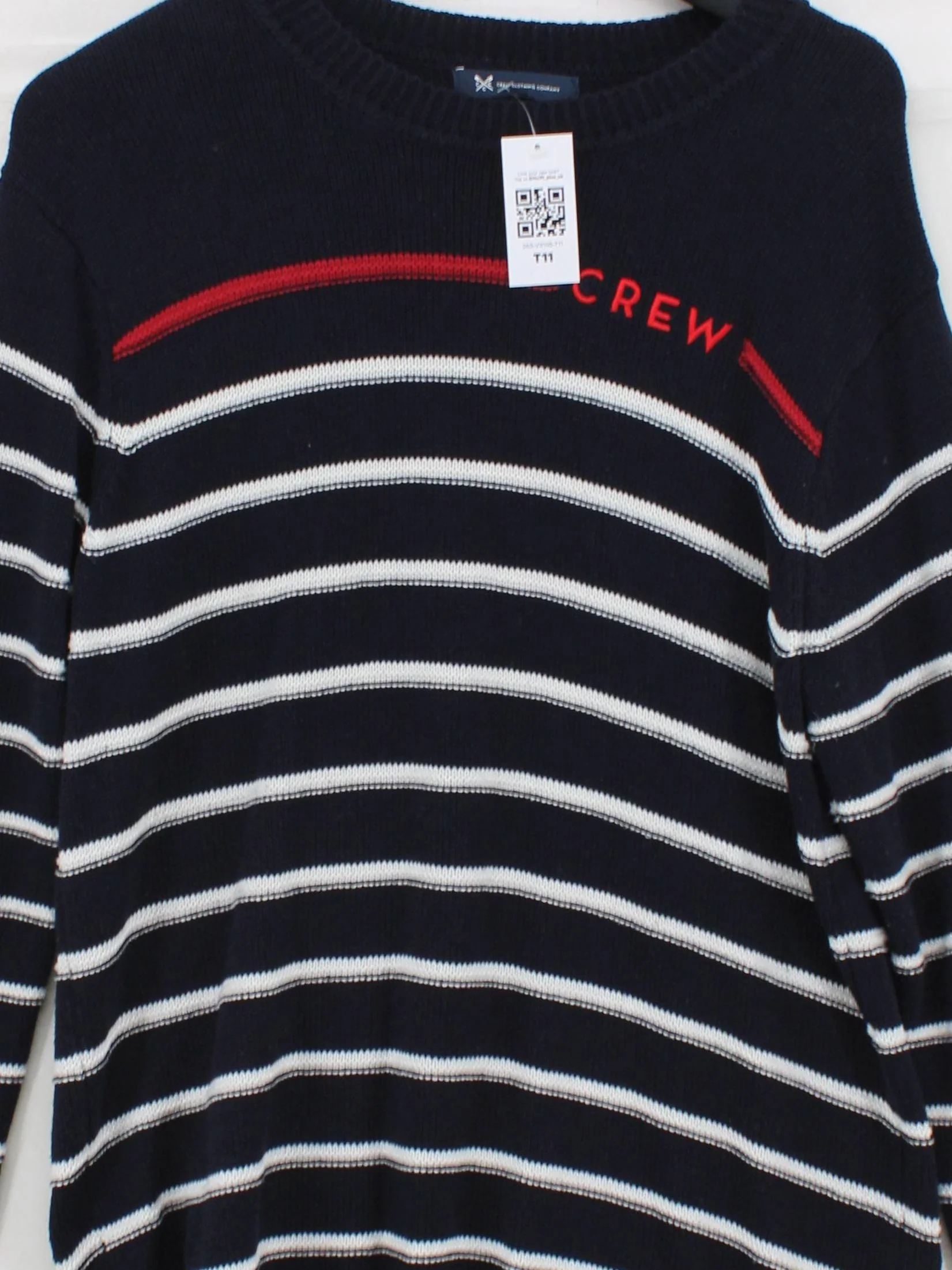 Crew Clothing Men's Jumper XL Blue Cotton with Acrylic Pullover - Image 3