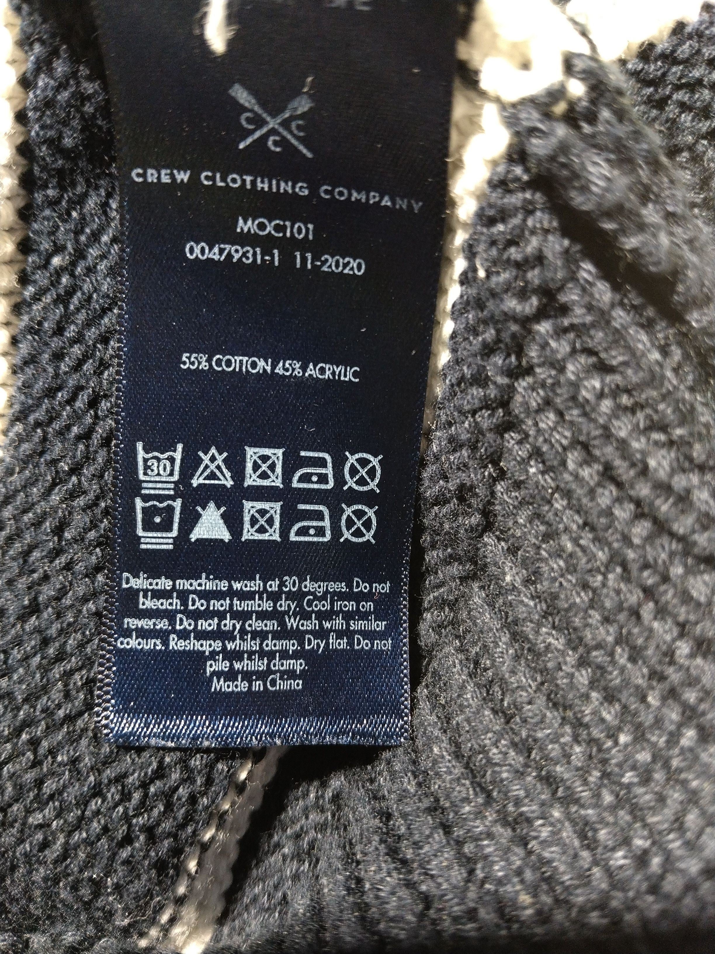 Crew Clothing Men's Jumper XL Blue Cotton with Acrylic Pullover - Image 7