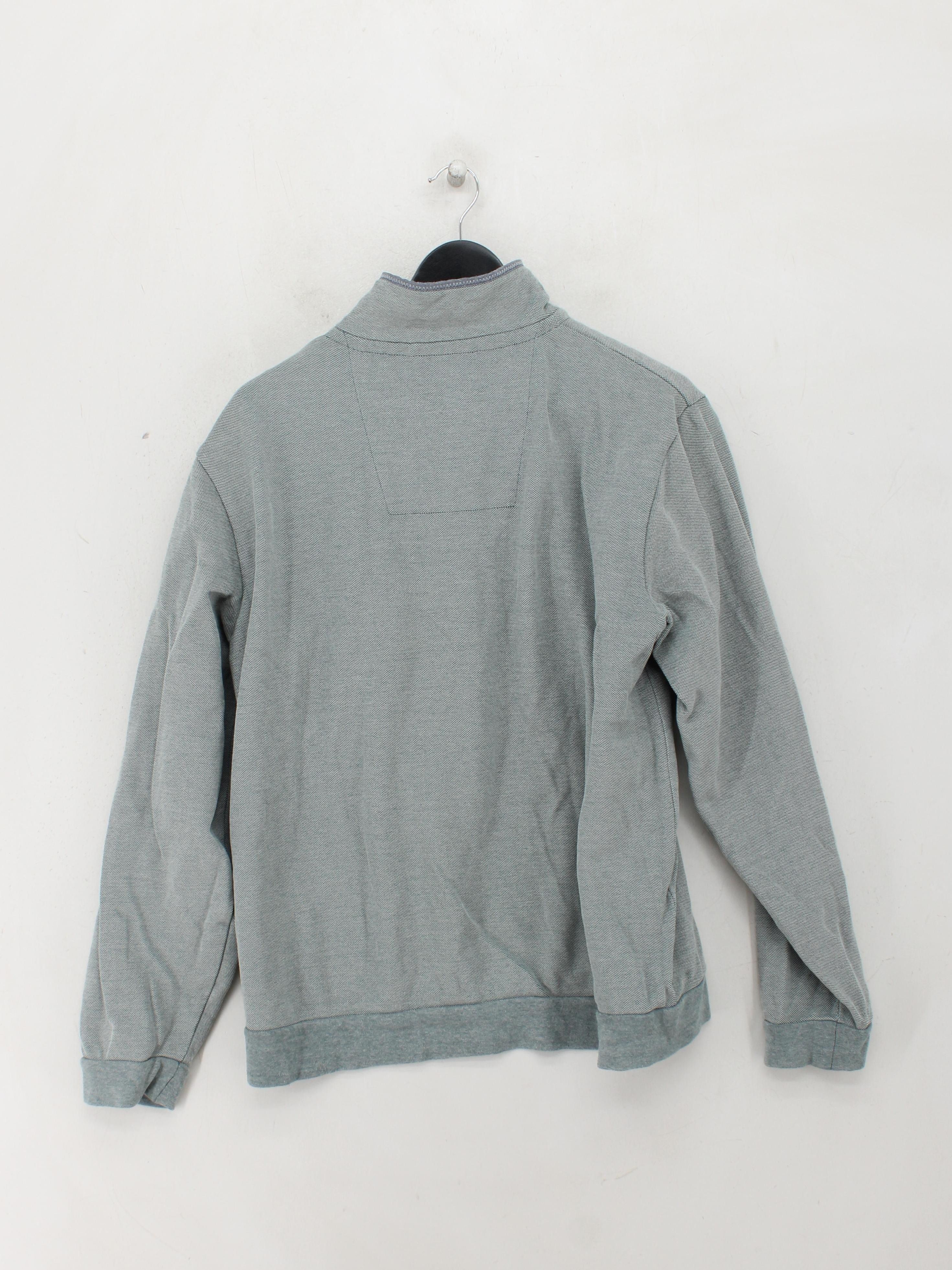 Crew Clothing Men's Jumper XL Grey 100% Cotton Mock Neck Pullover - Image 2