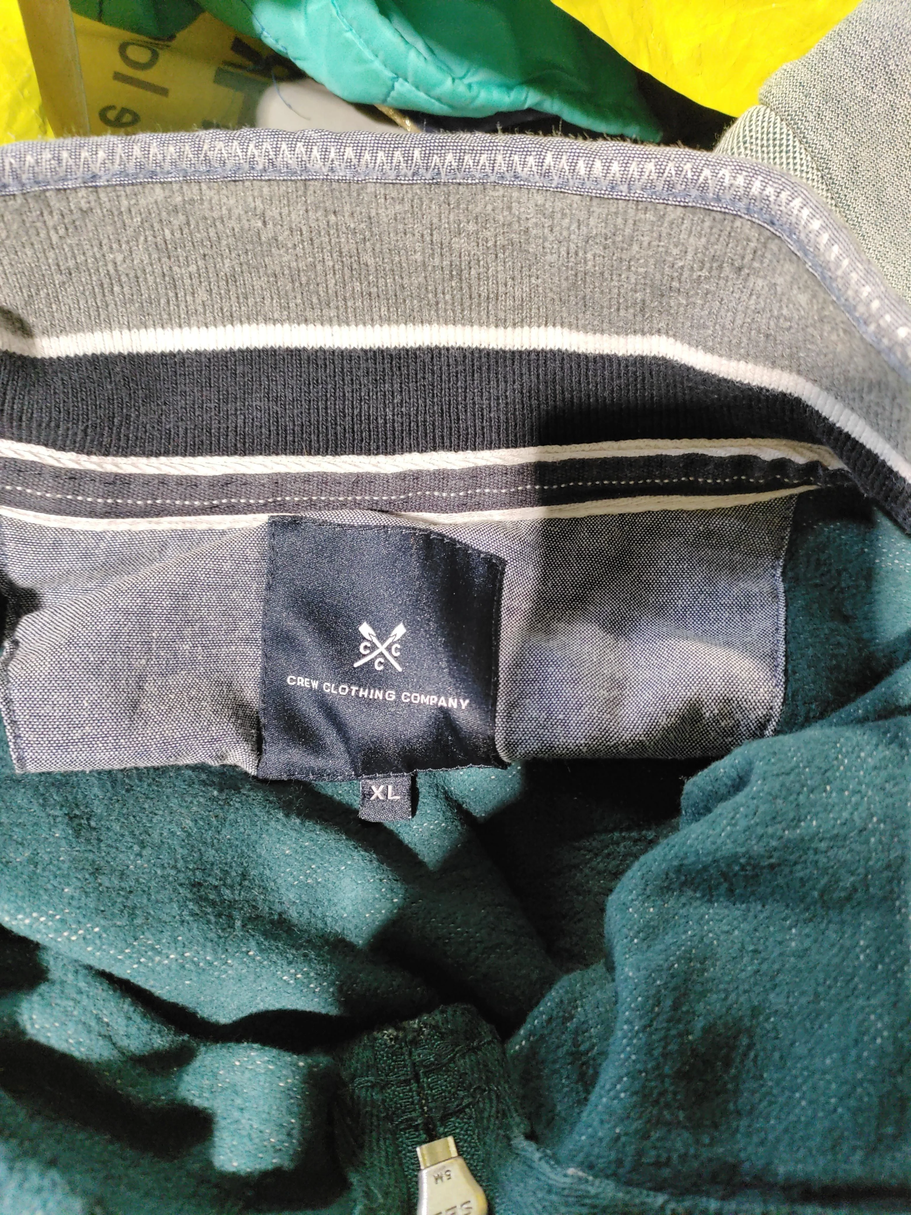 Crew Clothing Men's Jumper XL Grey 100% Cotton Mock Neck Pullover - Image 5