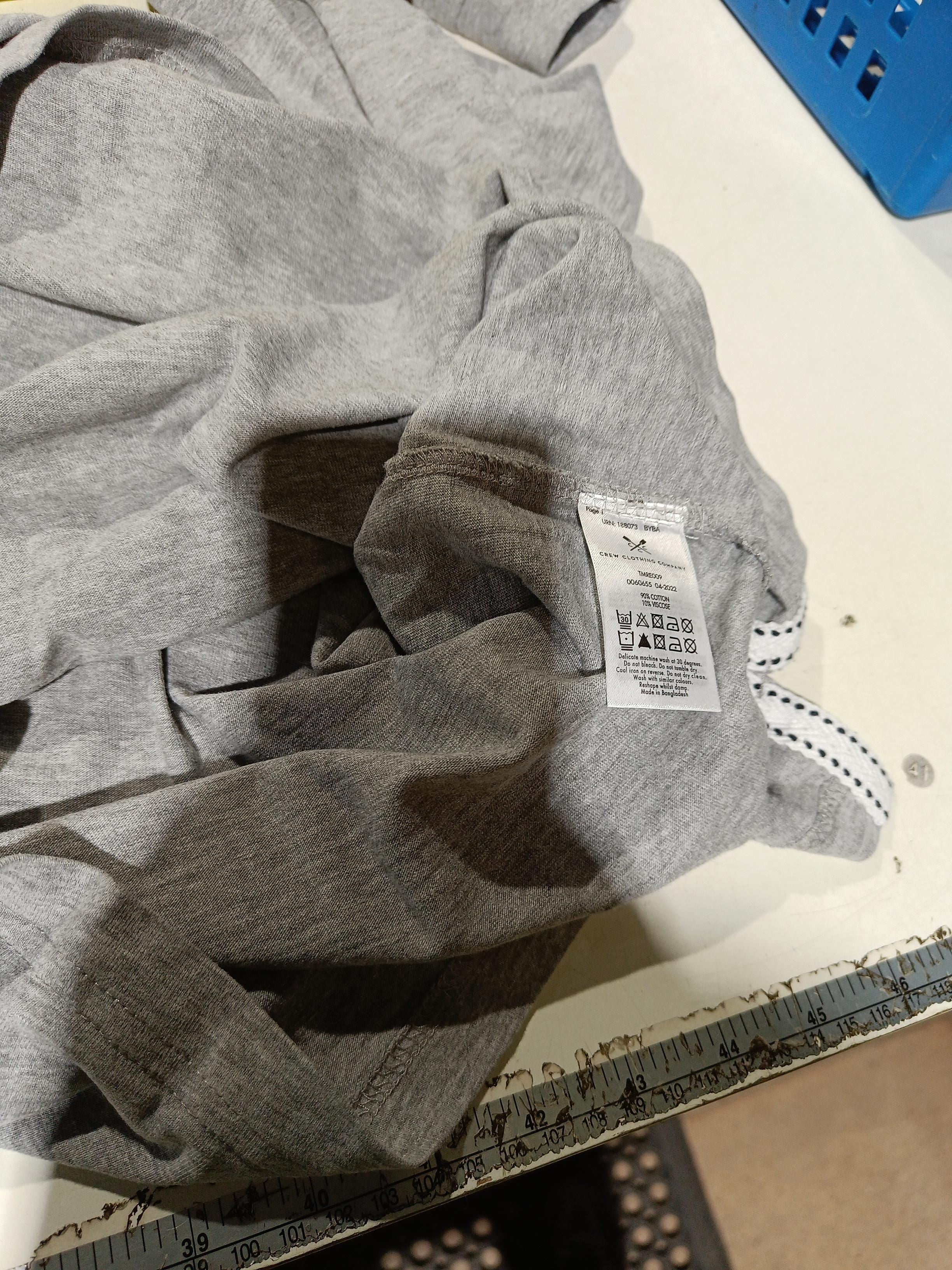 Crew Clothing Men's Polo L Grey 100% Cotton Basic - Image 7