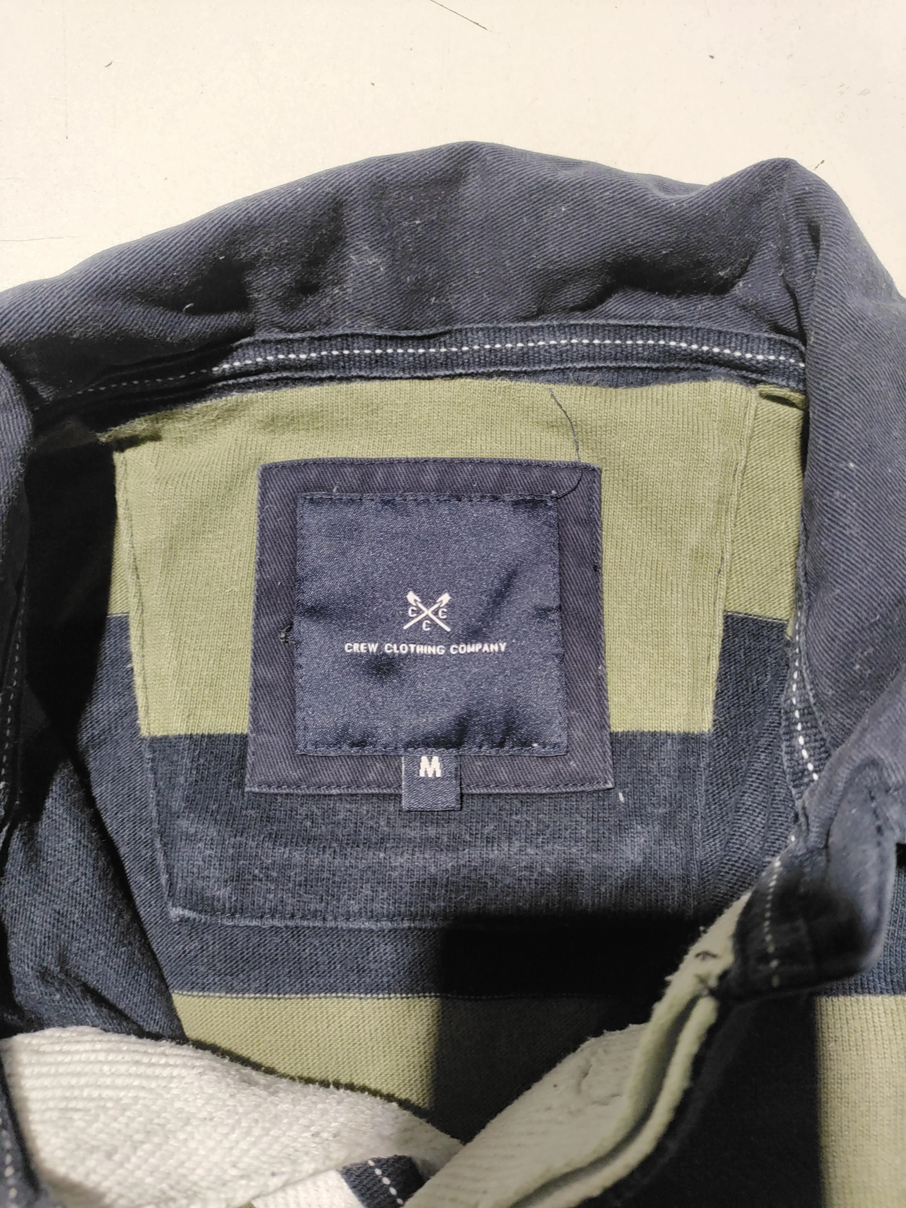 Crew Clothing Men's Polo M Blue Striped 100% Other Basic - Image 7