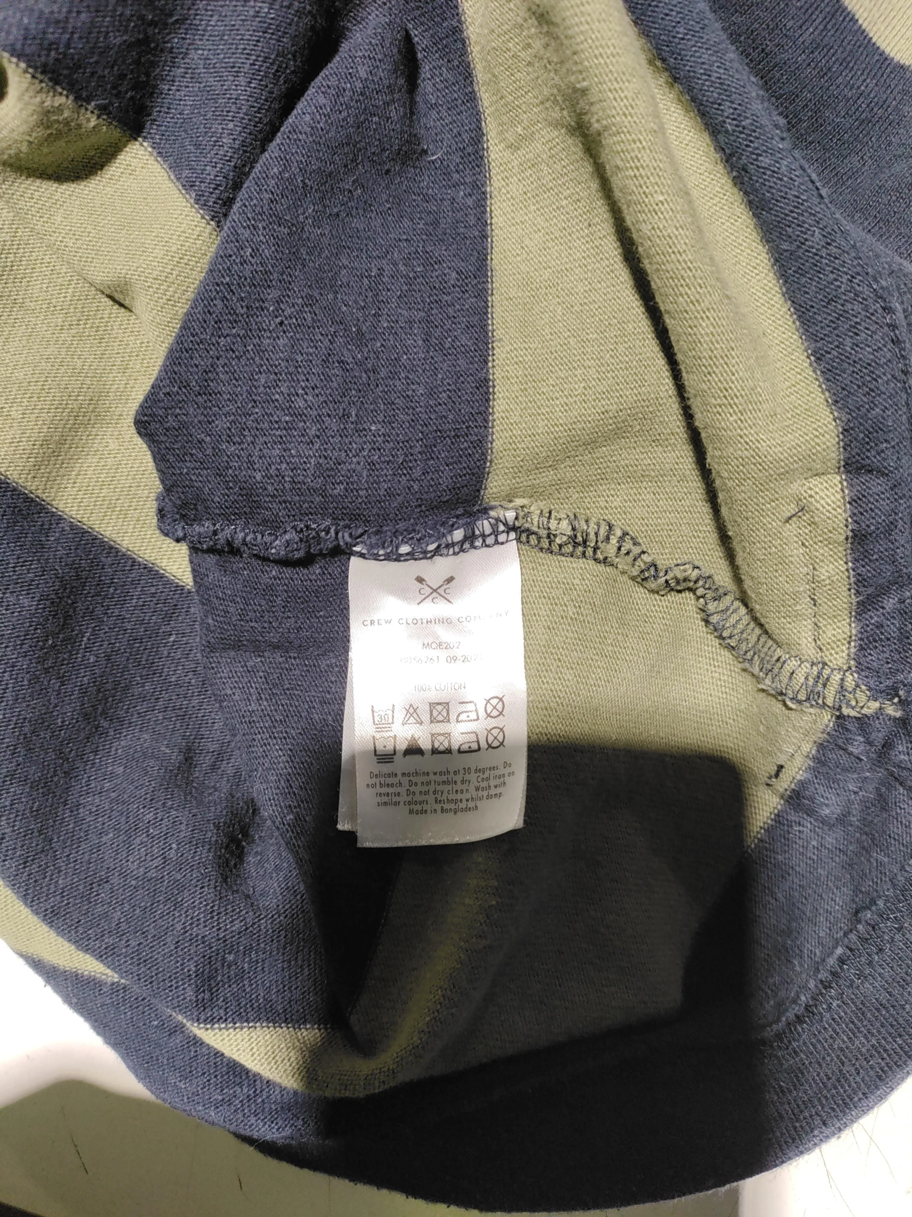 Crew Clothing Men's Polo M Blue Striped 100% Other Basic - Image 8