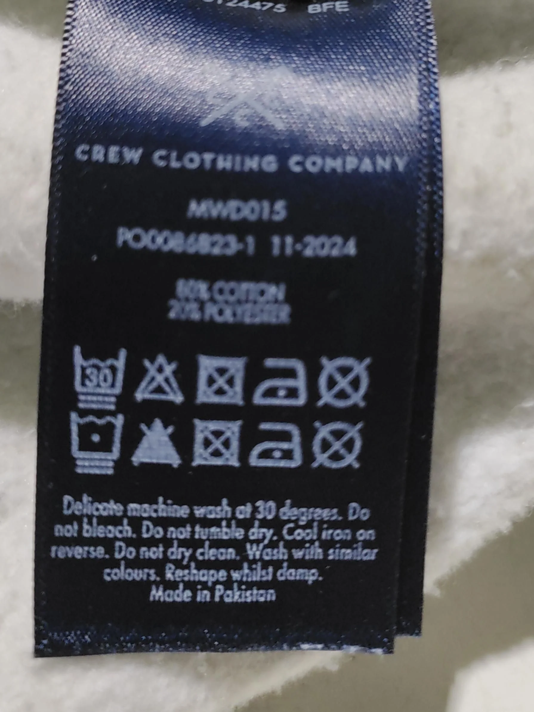 Crew Clothing Men's Polo XXL White 100% Other Basic - Image 7