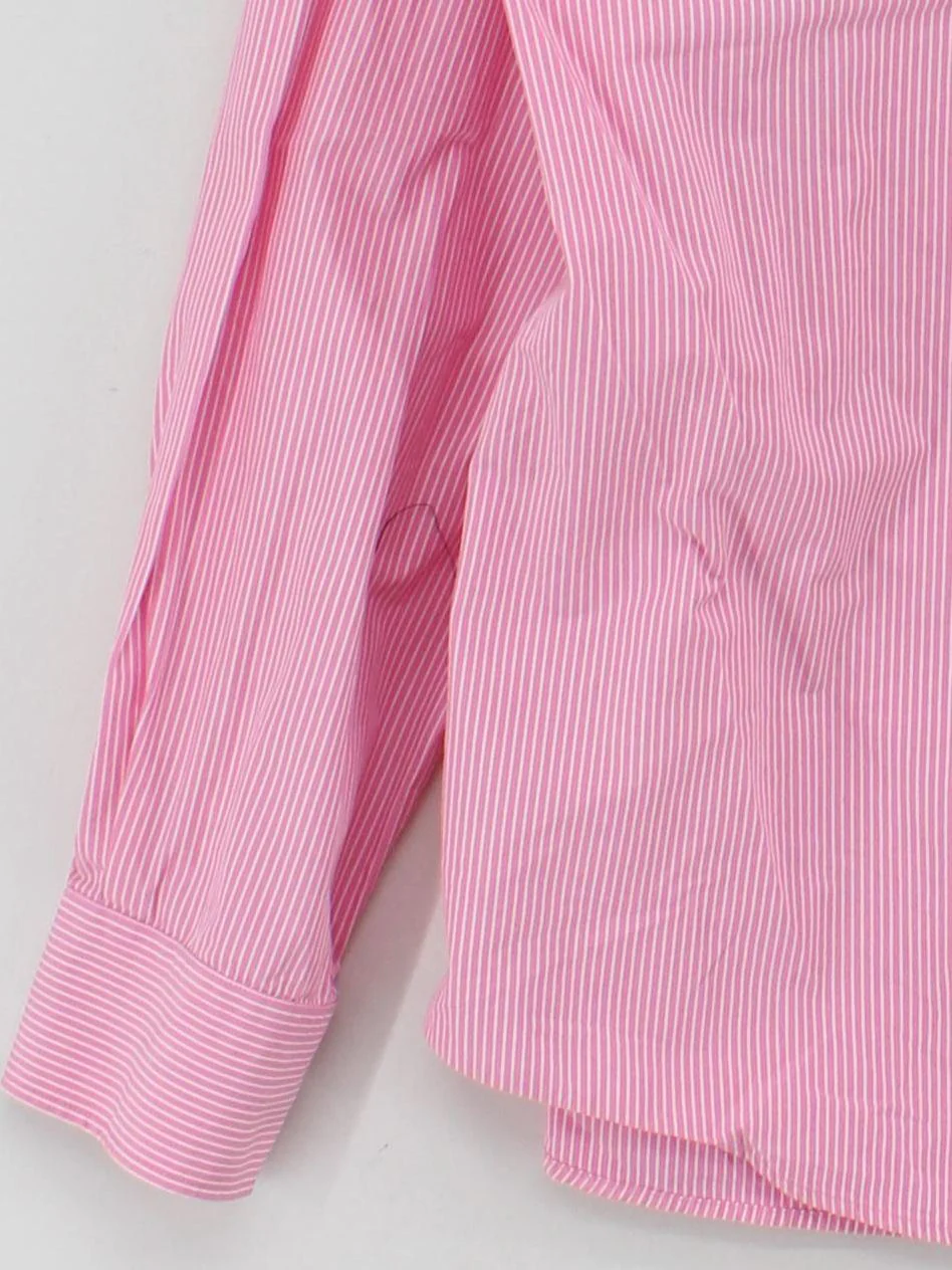 Crew Clothing Men's Shirt L Pink Striped 100% Cotton Basic - Image 4