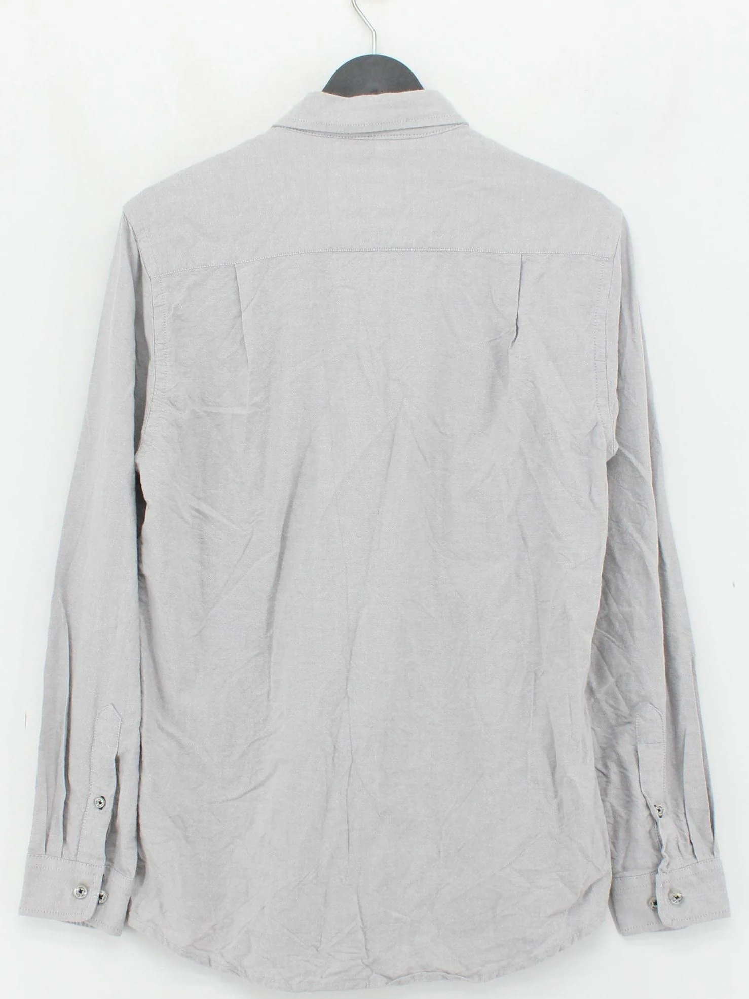Crew Clothing Men's Shirt M Grey 100% Cotton Basic - Image 2