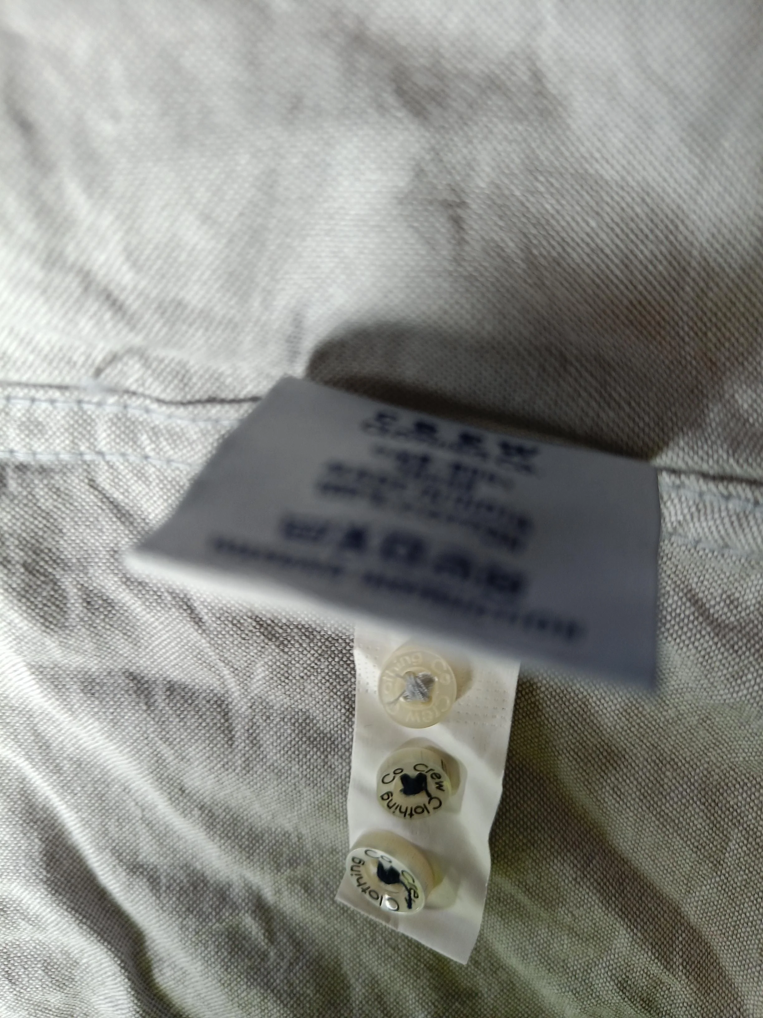 Crew Clothing Men's Shirt M Grey 100% Cotton Basic - Image 6