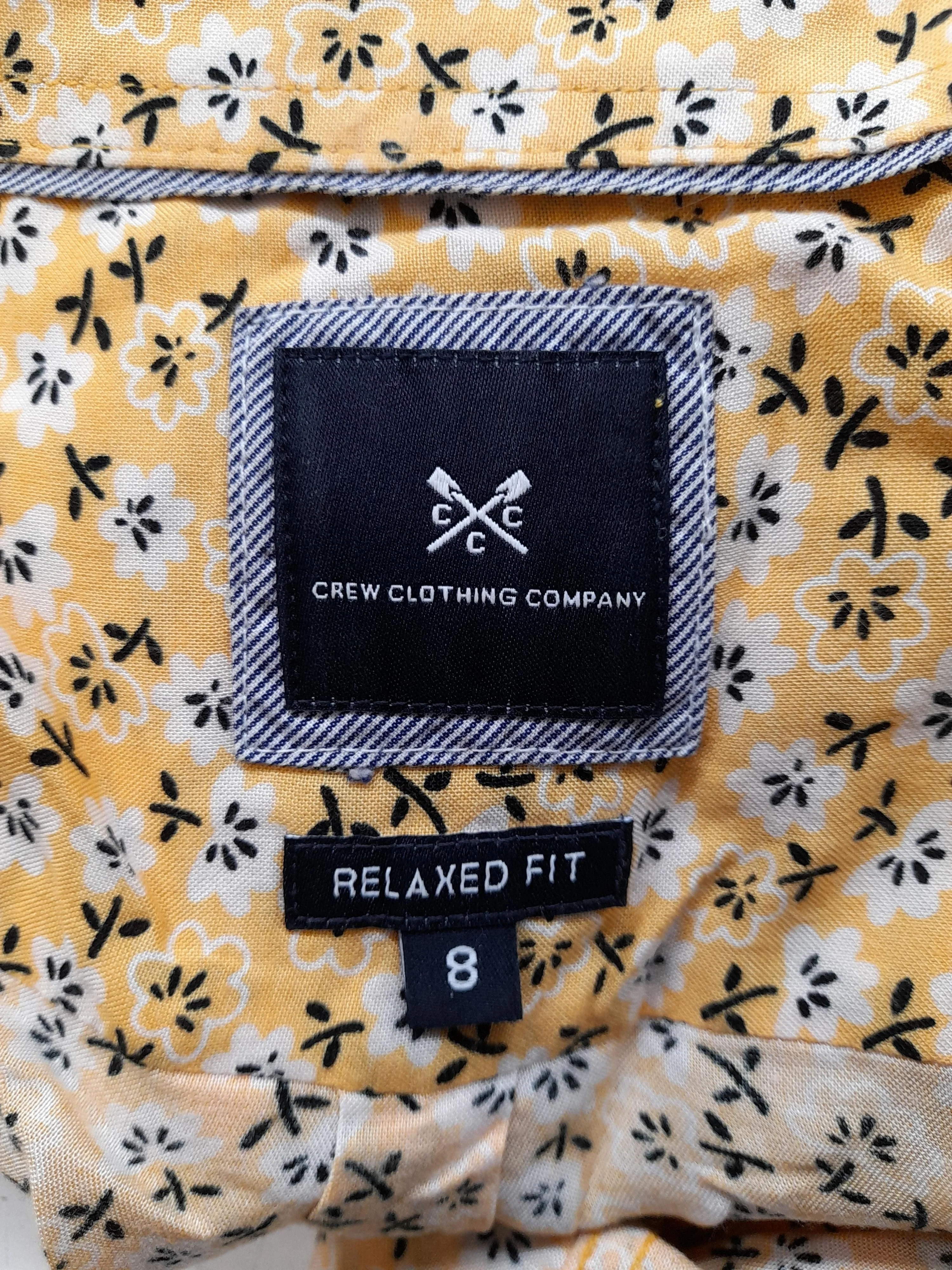 Crew Clothing Men's Shirt S Yellow Floral 100% Viscose Basic - Image 5