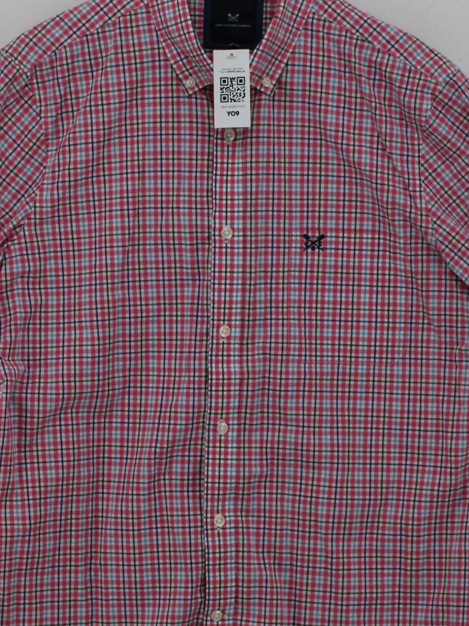 Crew Clothing Men's Shirt XL Multi Checkered 100% Cotton Basic - Image 3