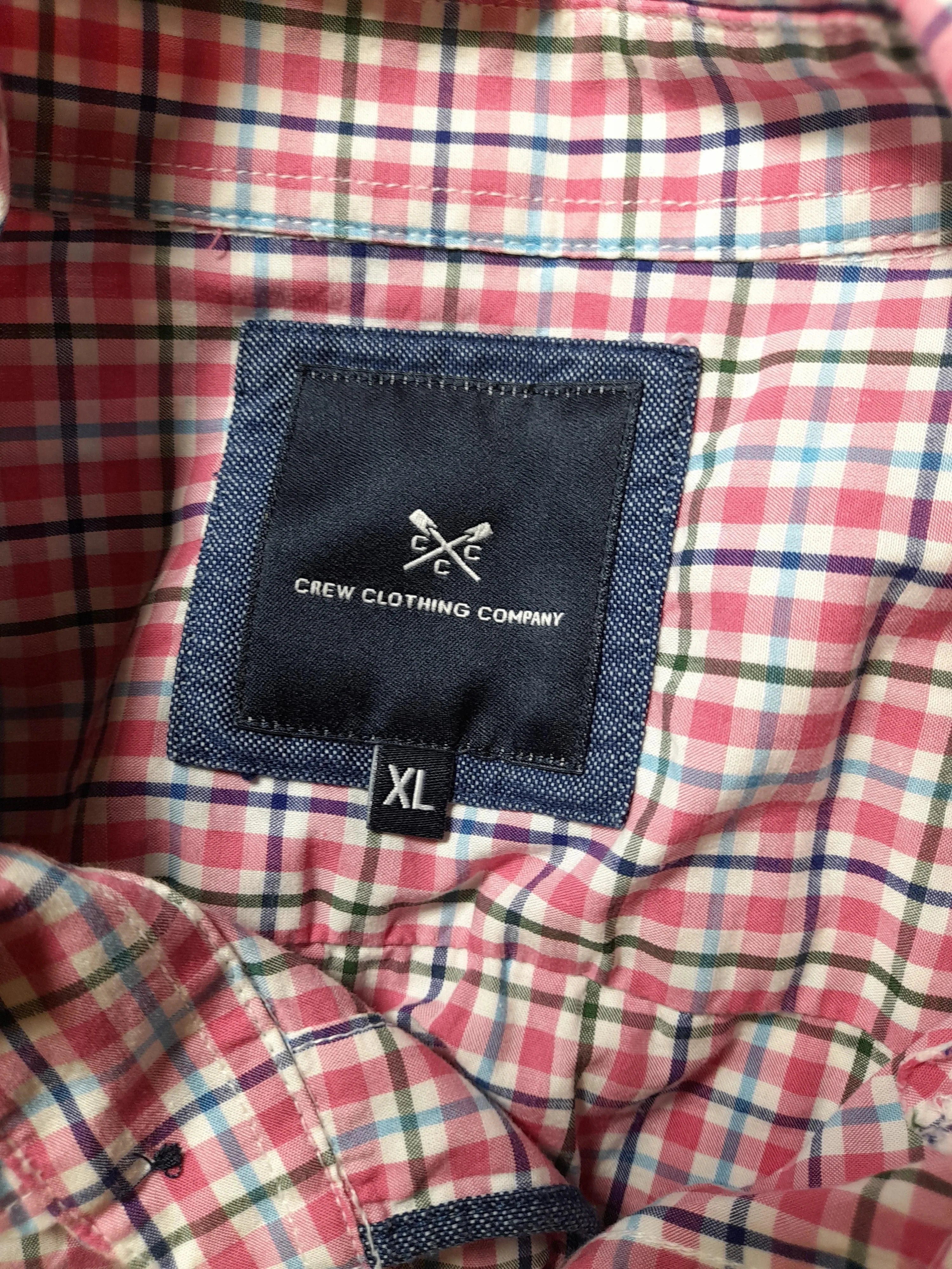 Crew Clothing Men's Shirt XL Multi Checkered 100% Cotton Basic - Image 5