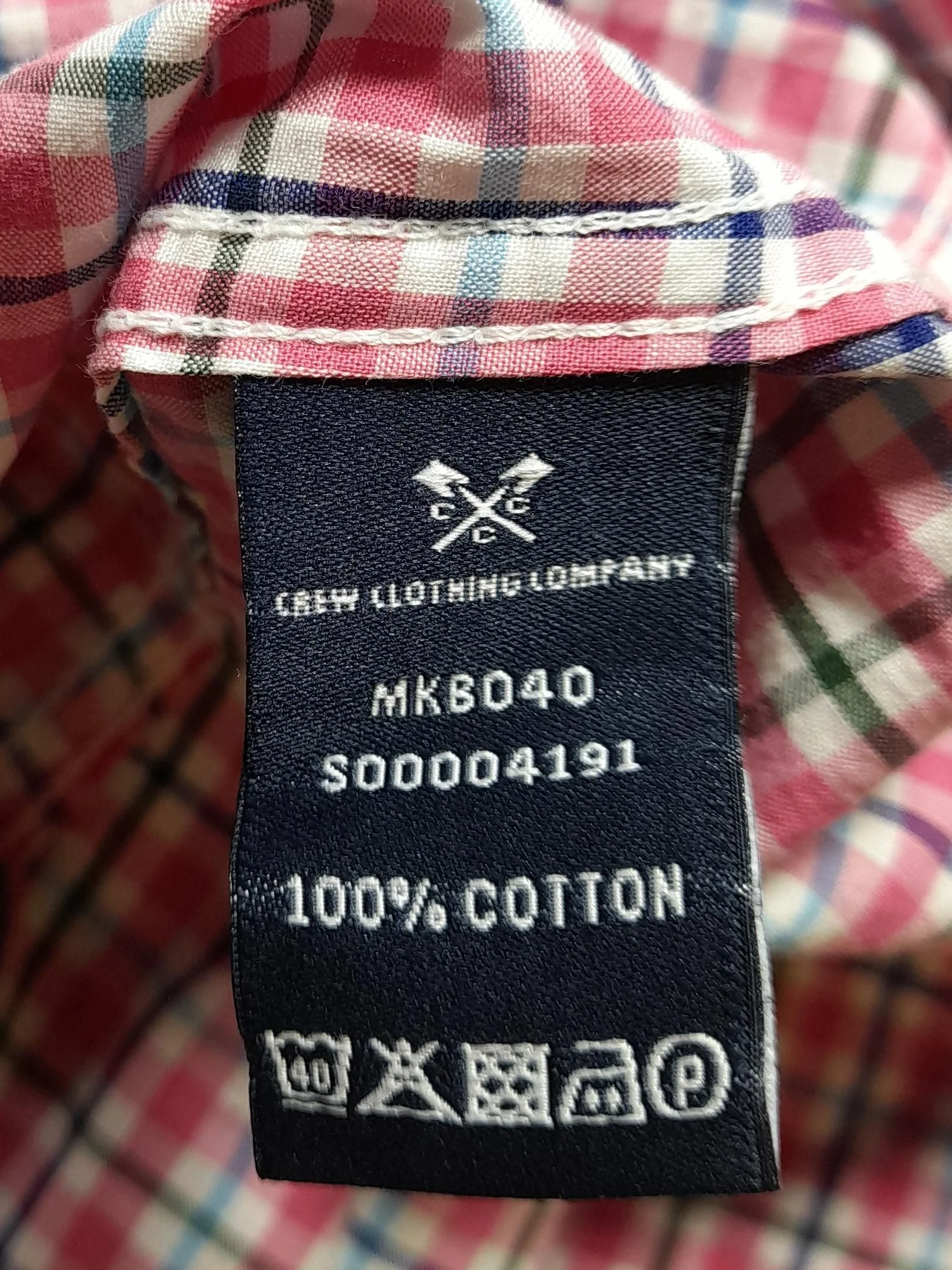 Crew Clothing Men's Shirt XL Multi Checkered 100% Cotton Basic - Image 6