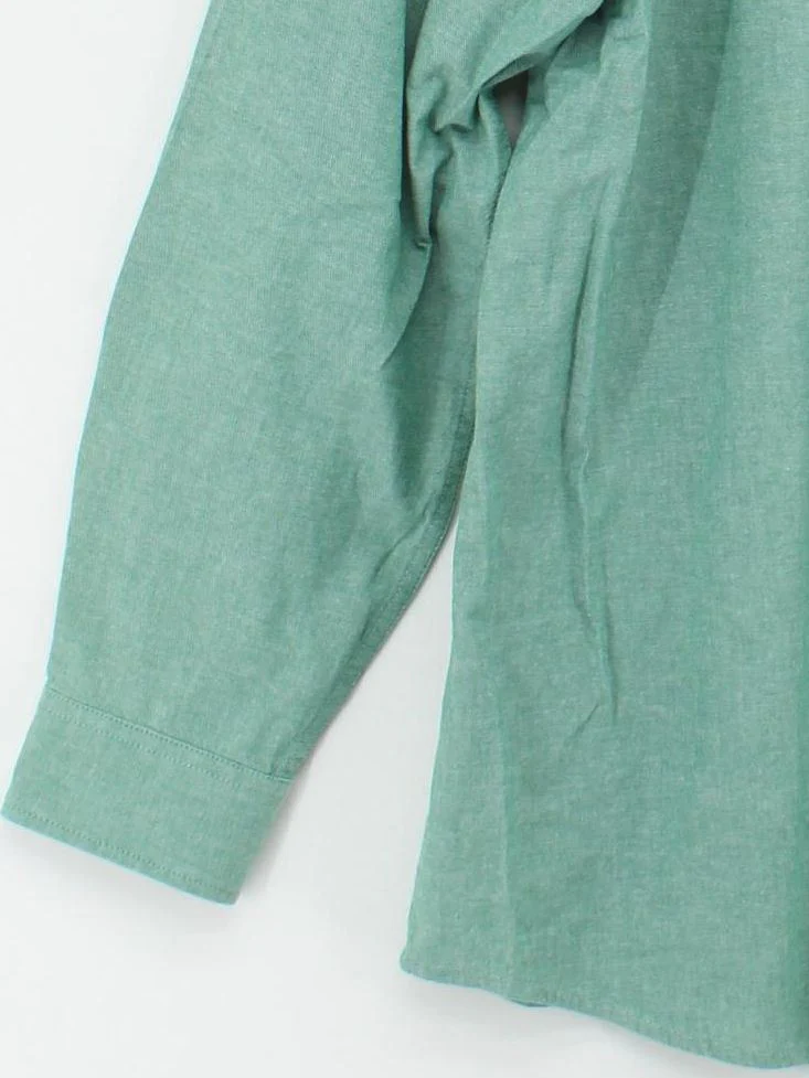 Crew Clothing Men's Shirt XXL Green 100% Cotton Basic - Image 4