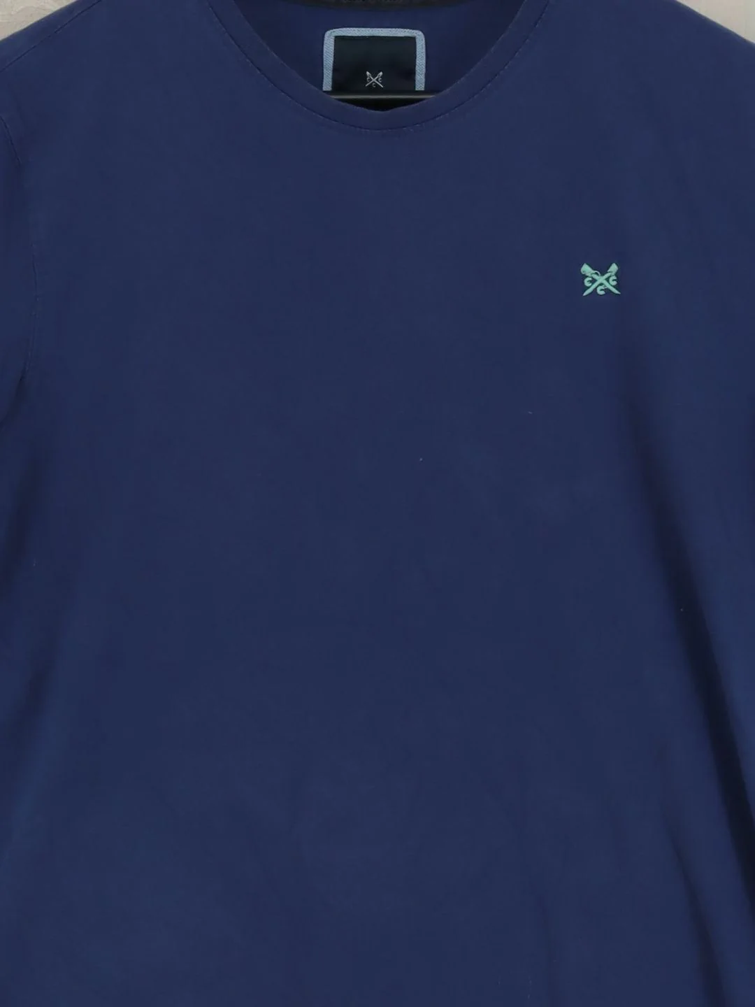Crew Clothing Men's T-Shirt L Blue 100% Cotton Basic - Image 3