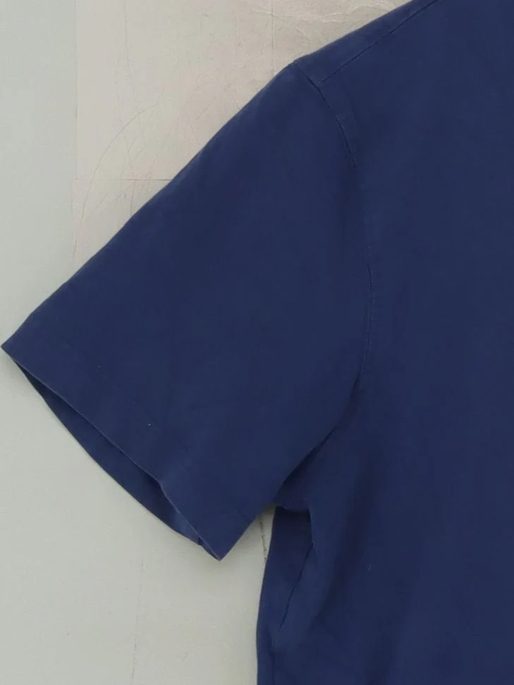 Crew Clothing Men's T-Shirt L Blue 100% Cotton Basic - Image 4