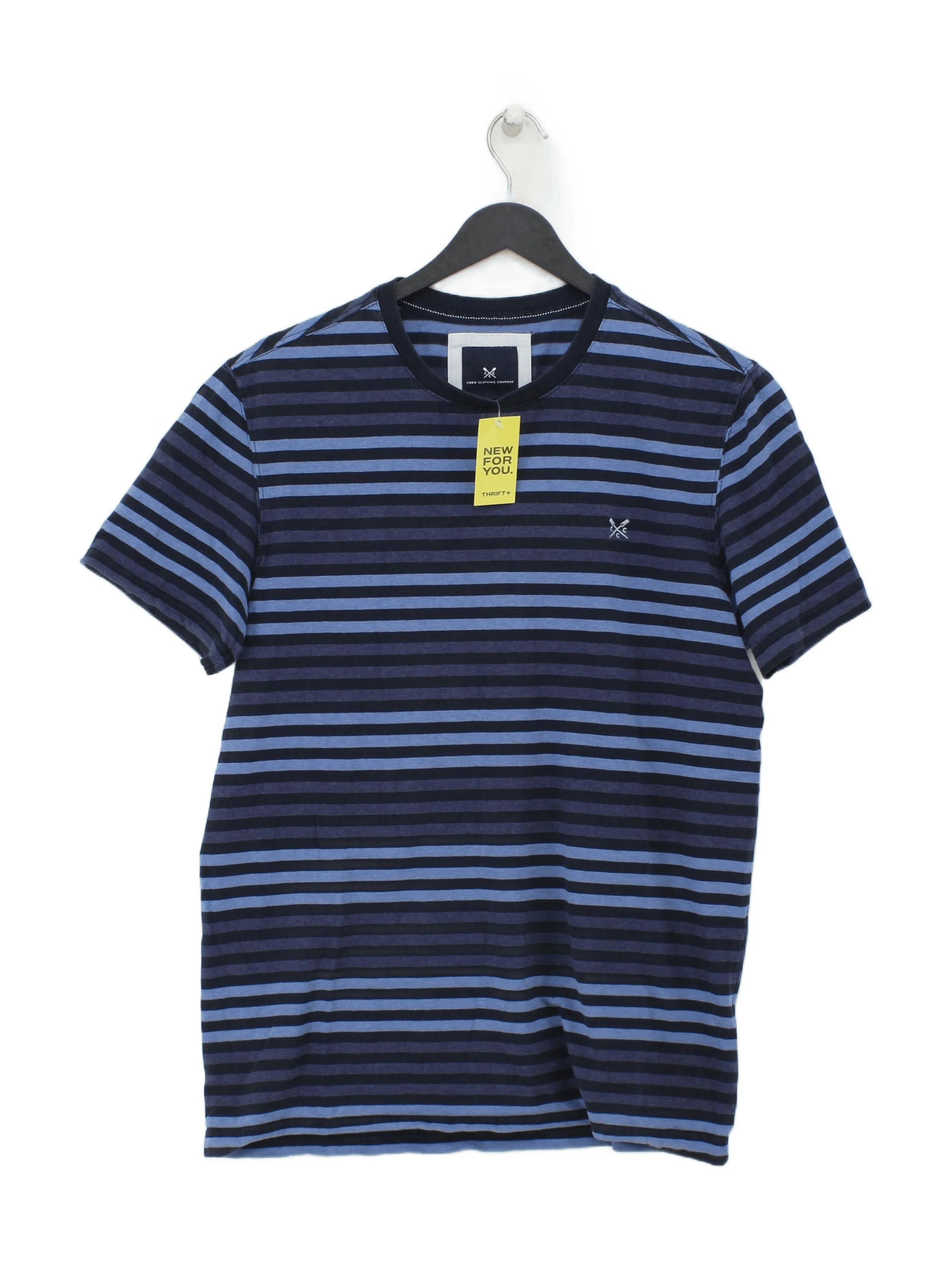Crew Clothing Men's T-Shirt M Multi Striped 100% Cotton Basic