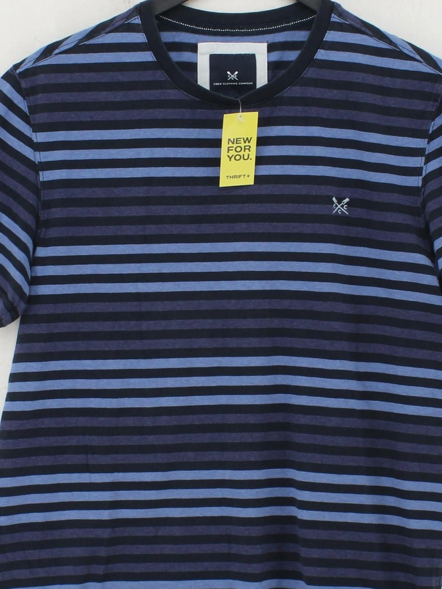 Crew Clothing Men's T-Shirt M Multi Striped 100% Cotton Basic - Image 3