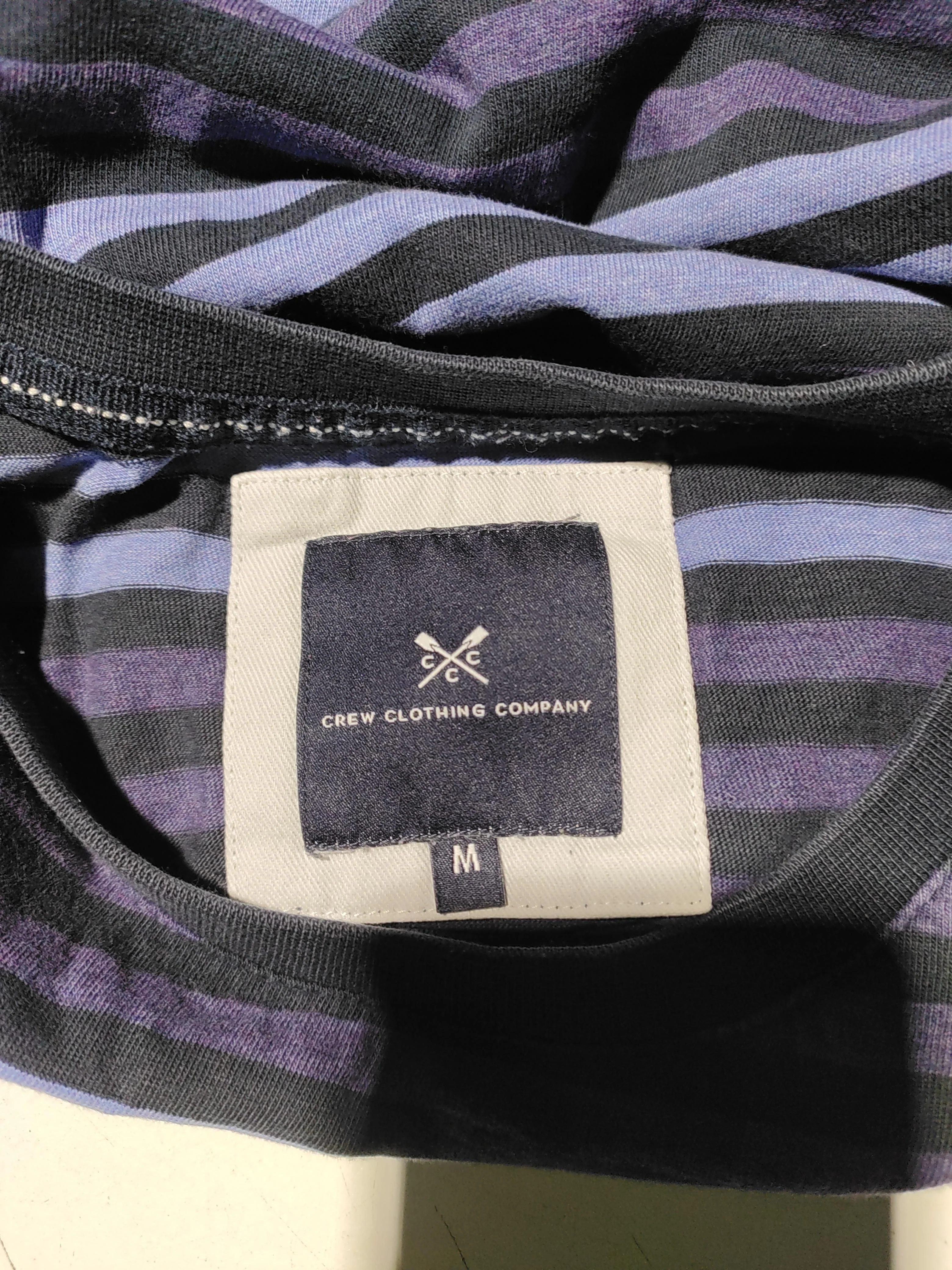 Crew Clothing Men's T-Shirt M Multi Striped 100% Cotton Basic - Image 5