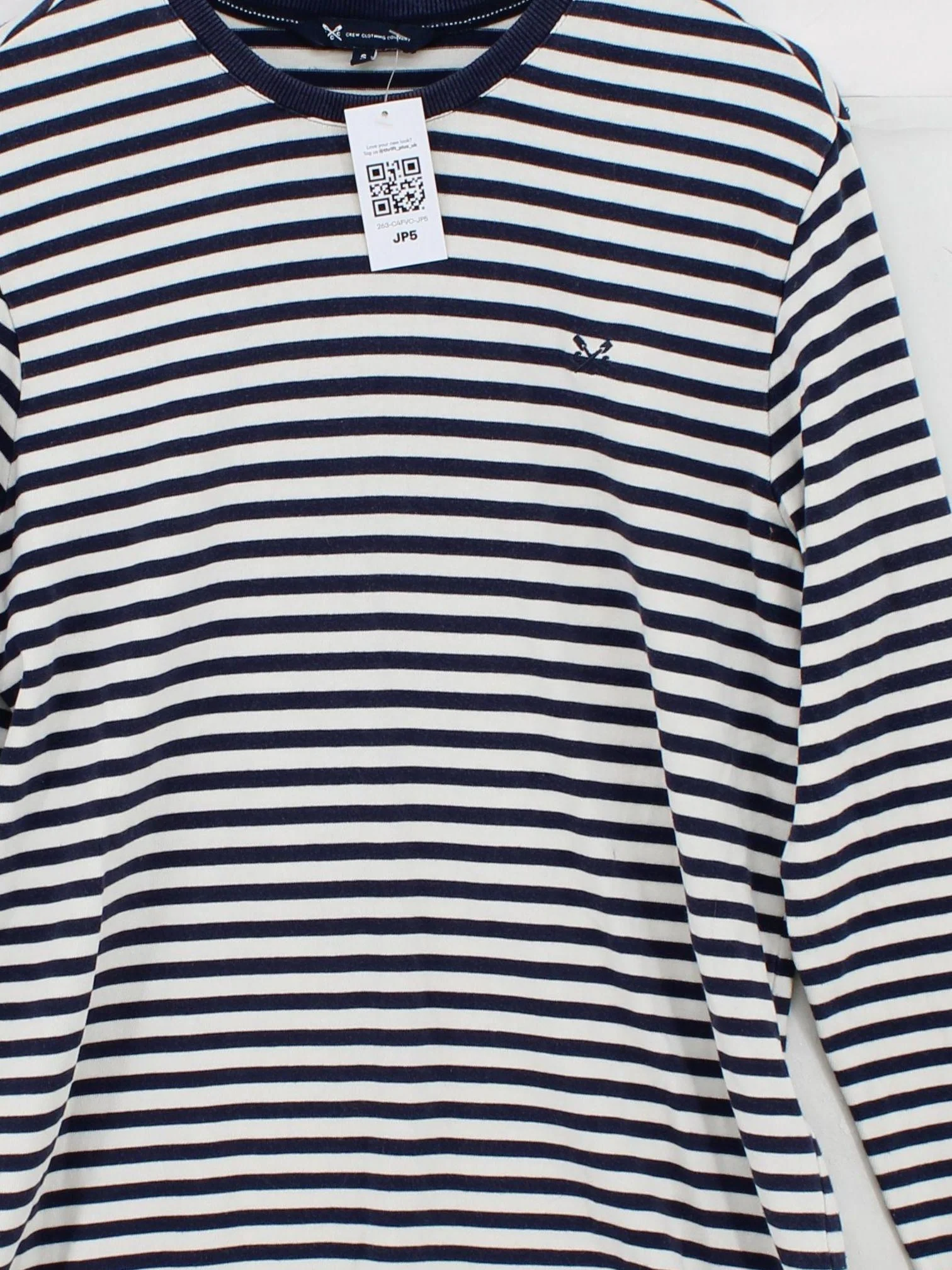 Crew Clothing Men's T-Shirt S Multi Striped 100% Cotton Basic - Image 3