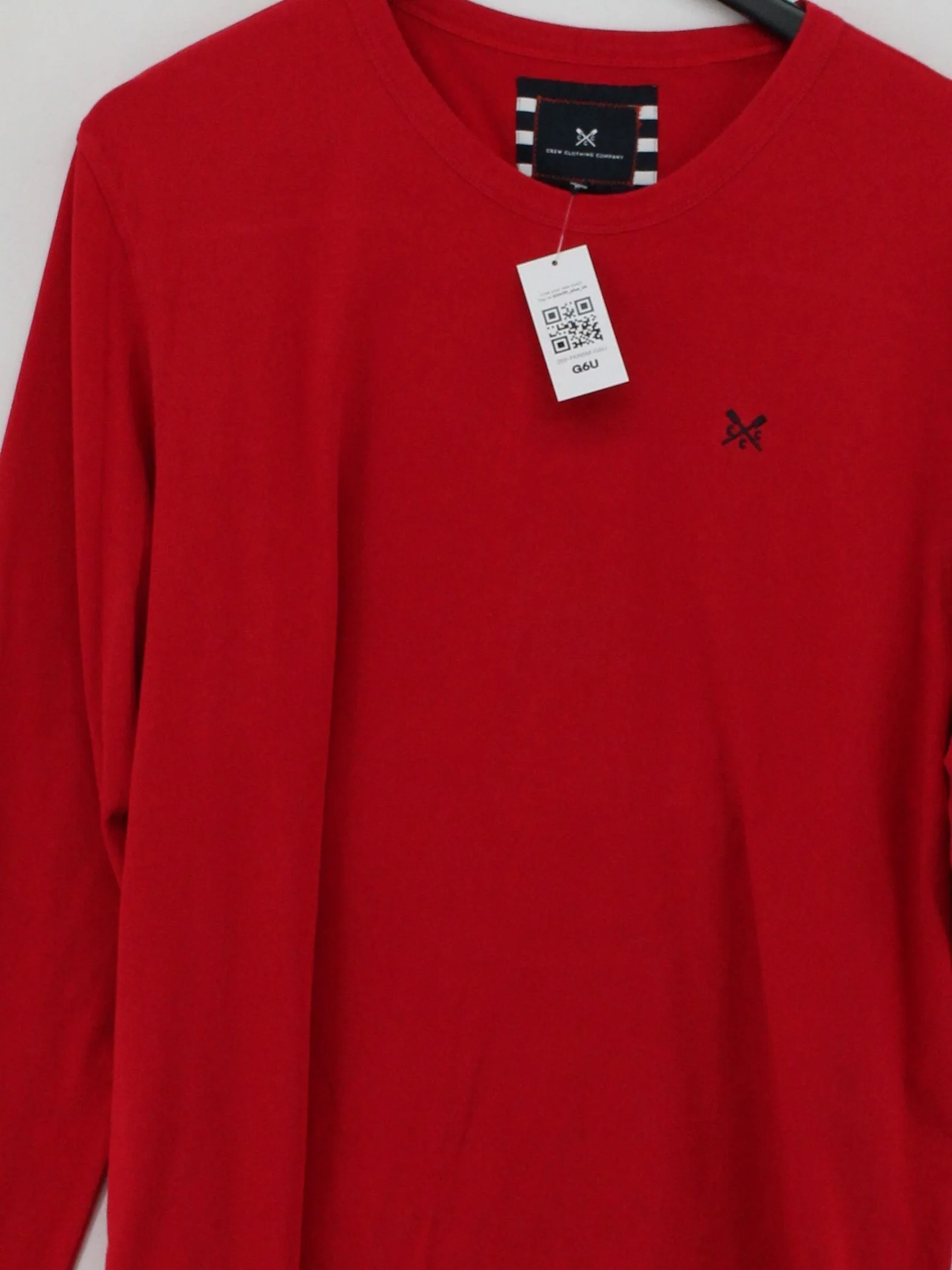 Crew Clothing Men's T-Shirt XXL Red Graphic Cotton with Elastane Basic - Image 3