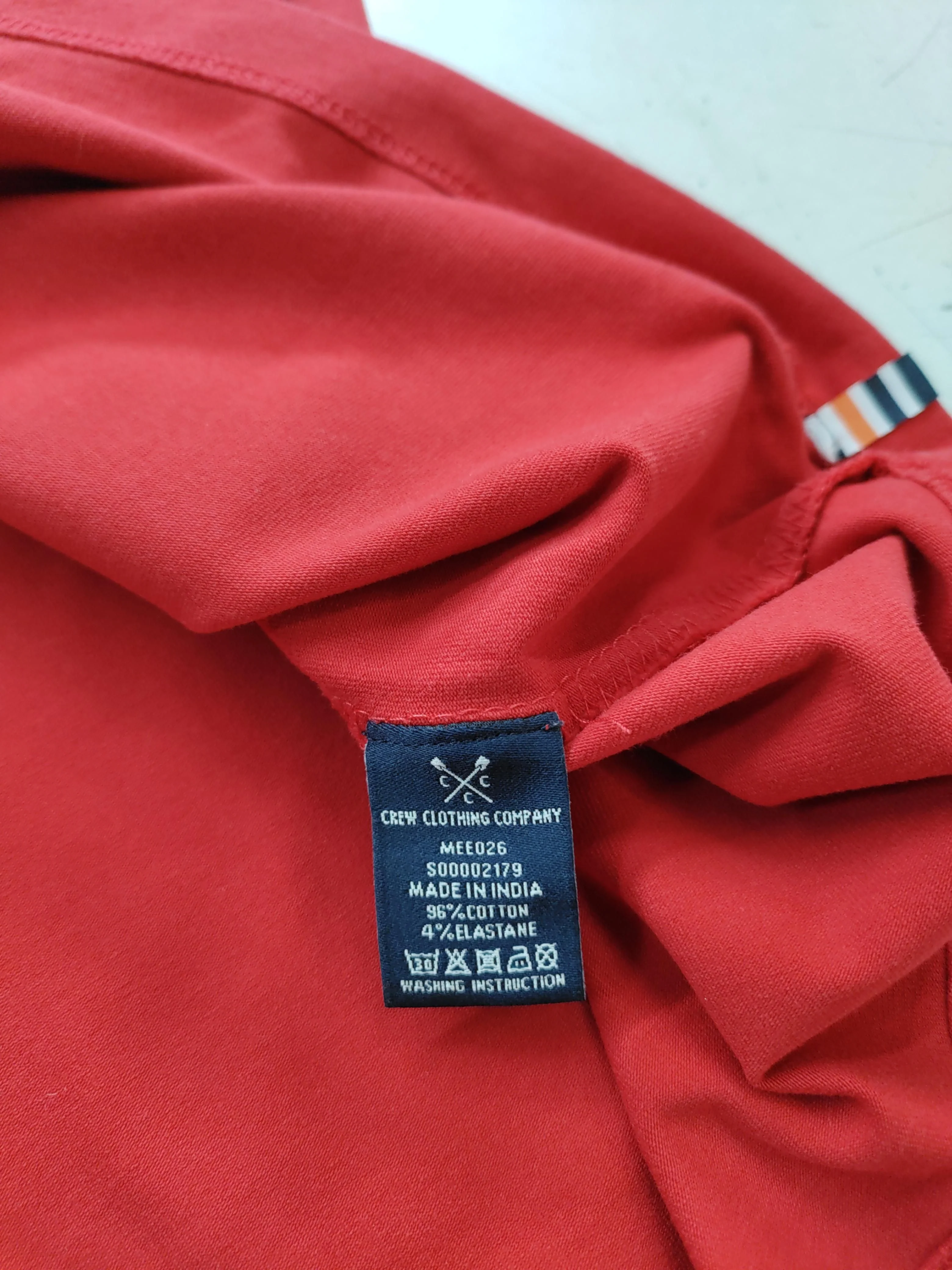 Crew Clothing Men's T-Shirt XXL Red Graphic Cotton with Elastane Basic - Image 6