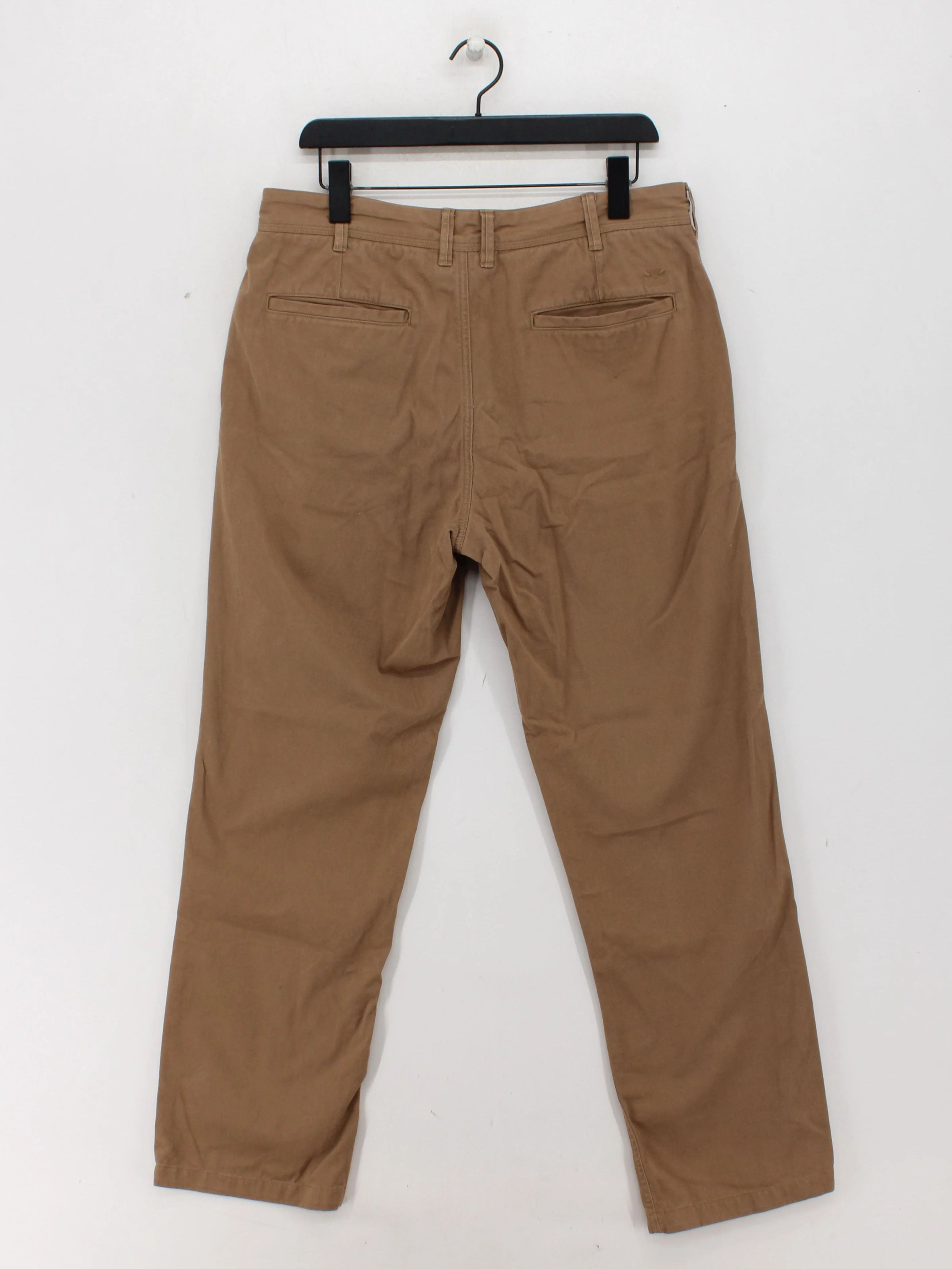 Crew Clothing Men's Trousers M Tan 100% Cotton Straight Chino - Image 2