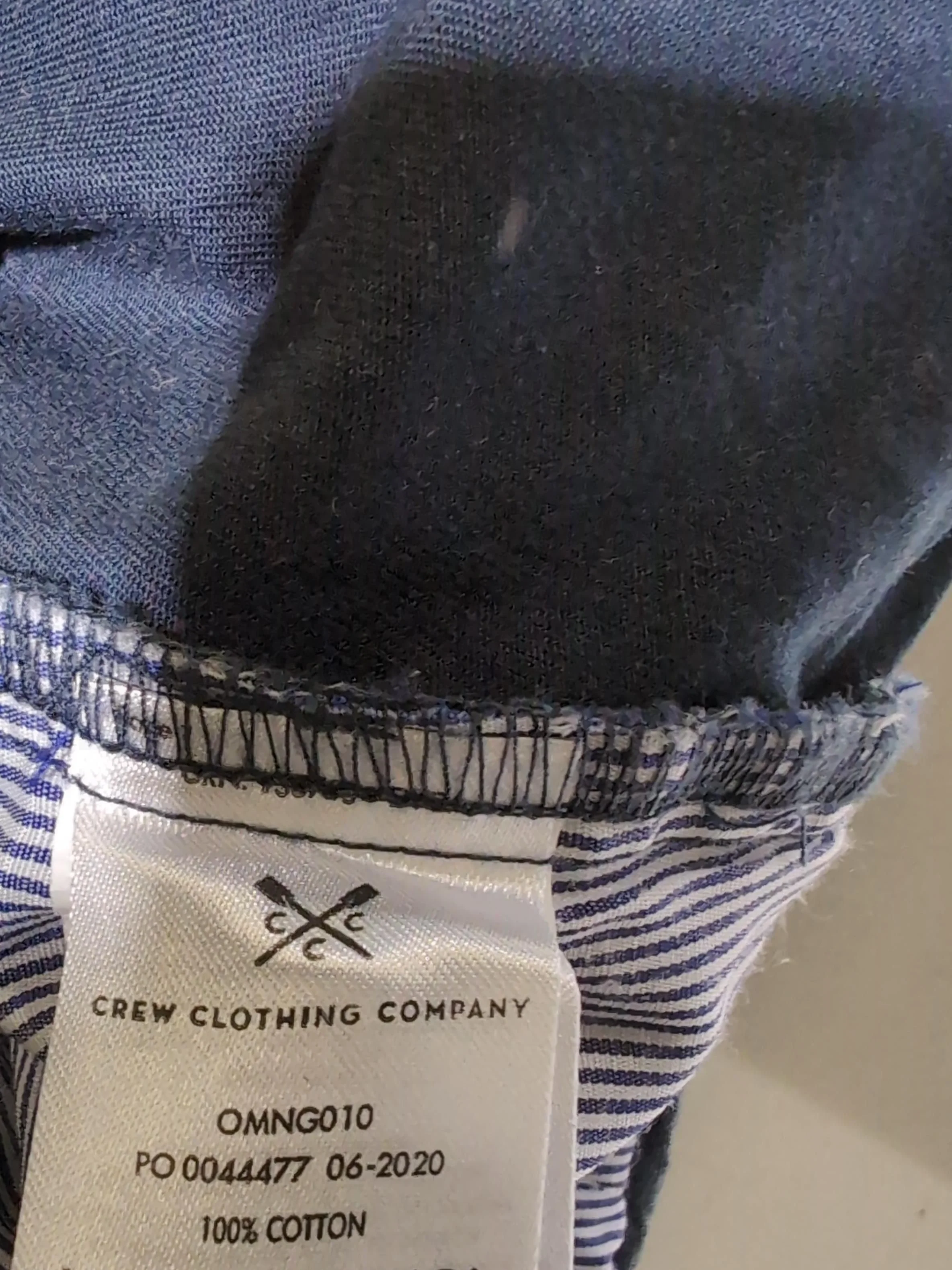 Crew Clothing Men's Trousers W 30 in Blue 100% Cotton Straight Chino - Image 5