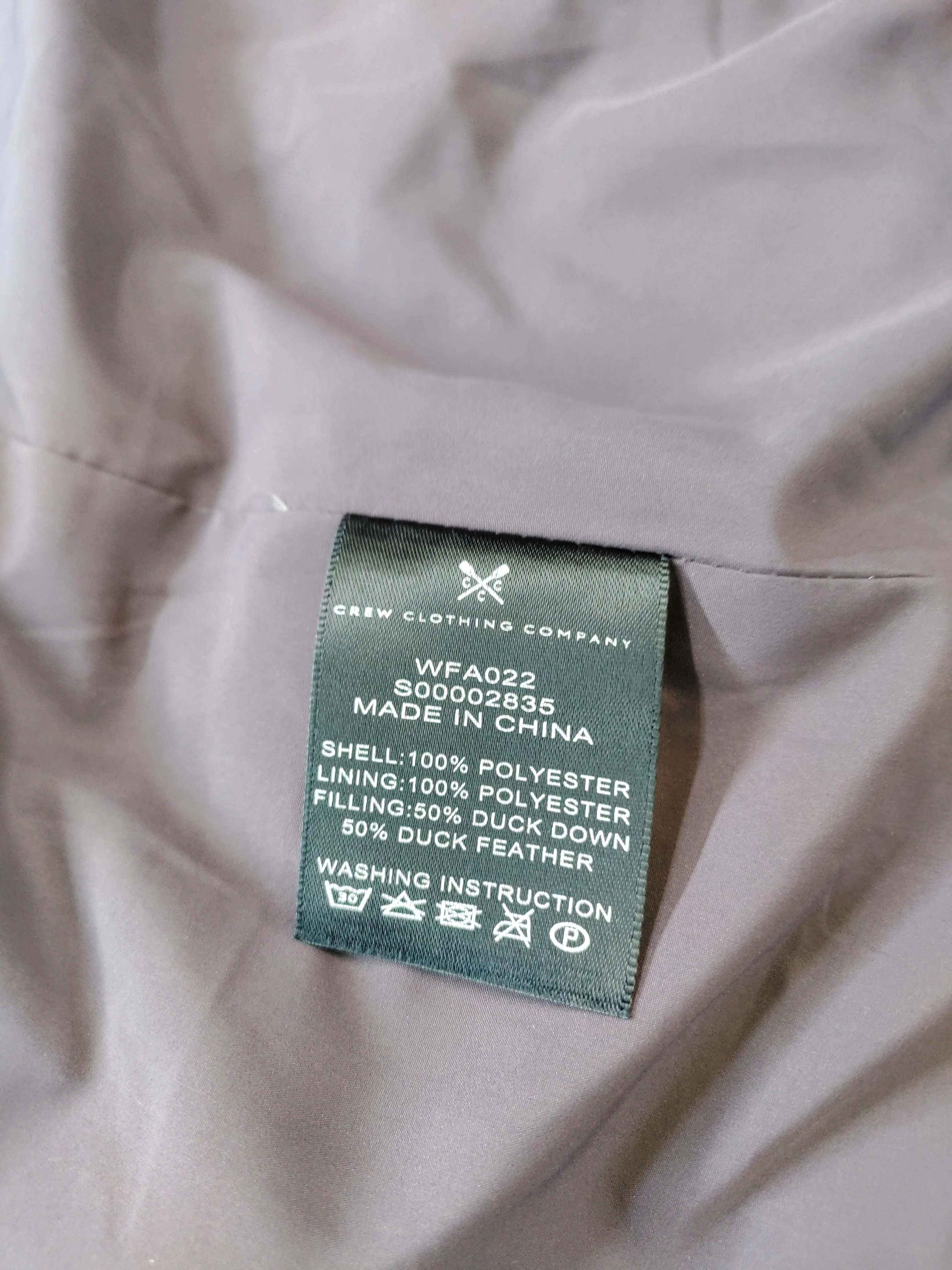 Crew Clothing Parka jacket purple - Image 6