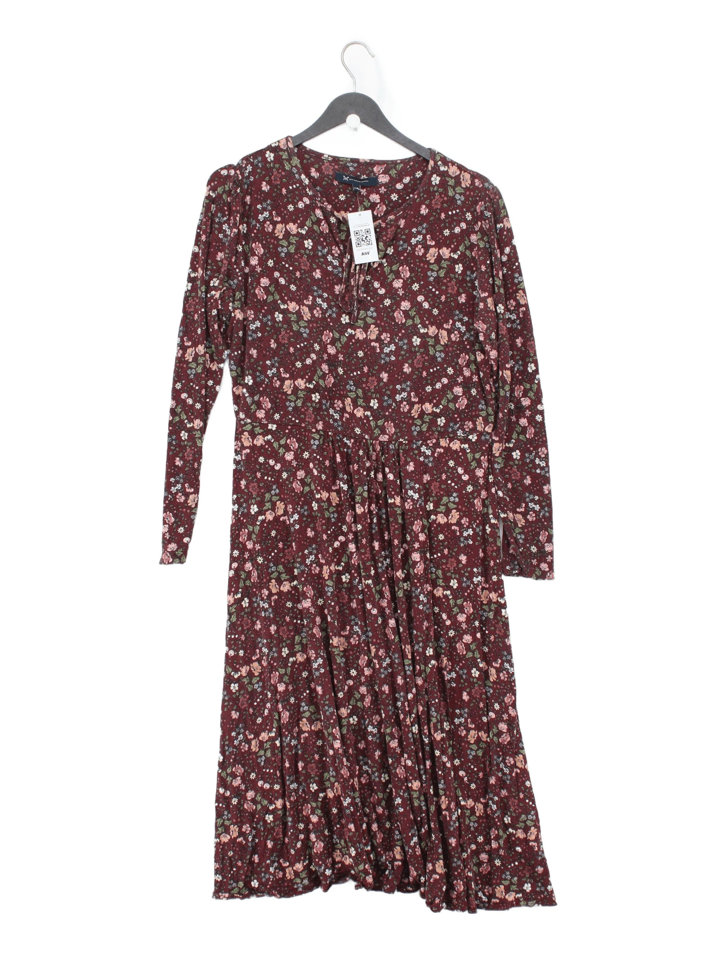 Crew Clothing Shirt Midi Dress UK14 in Red