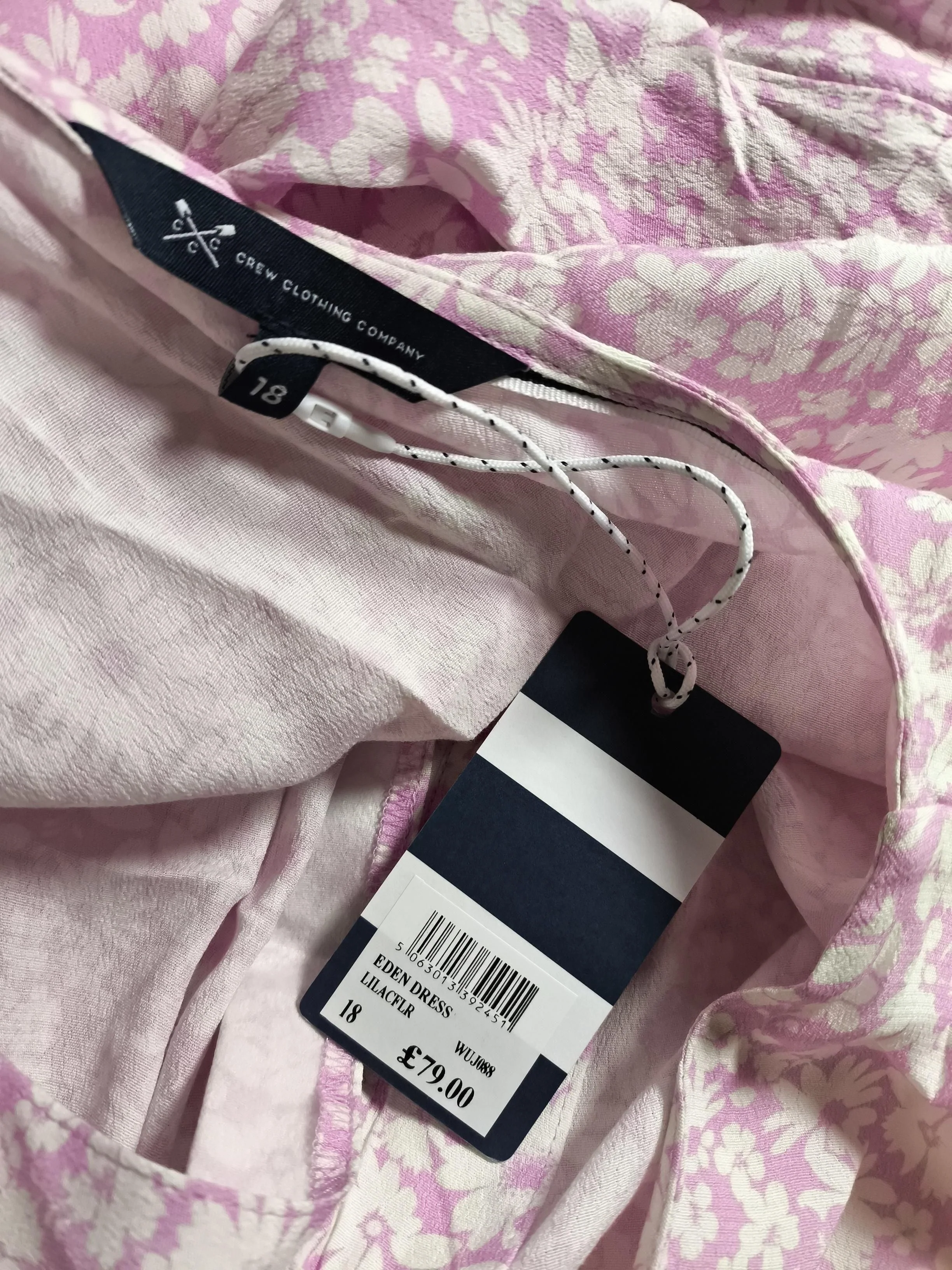 Crew Clothing Shirt Midi Dress UK18 in Pink - Image 5