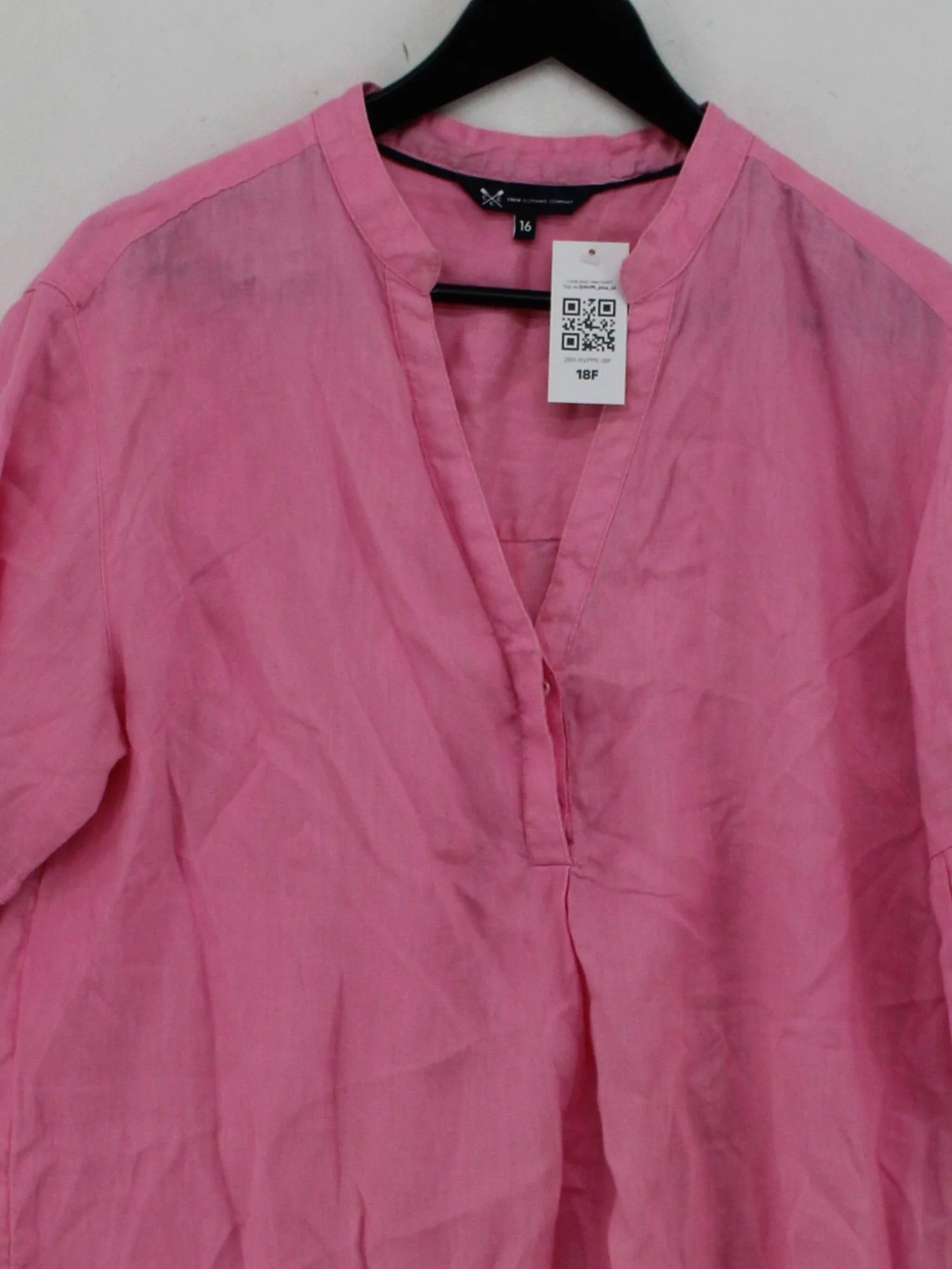 Crew Clothing Shirt Mini Dress UK16 in Pink - Image 3