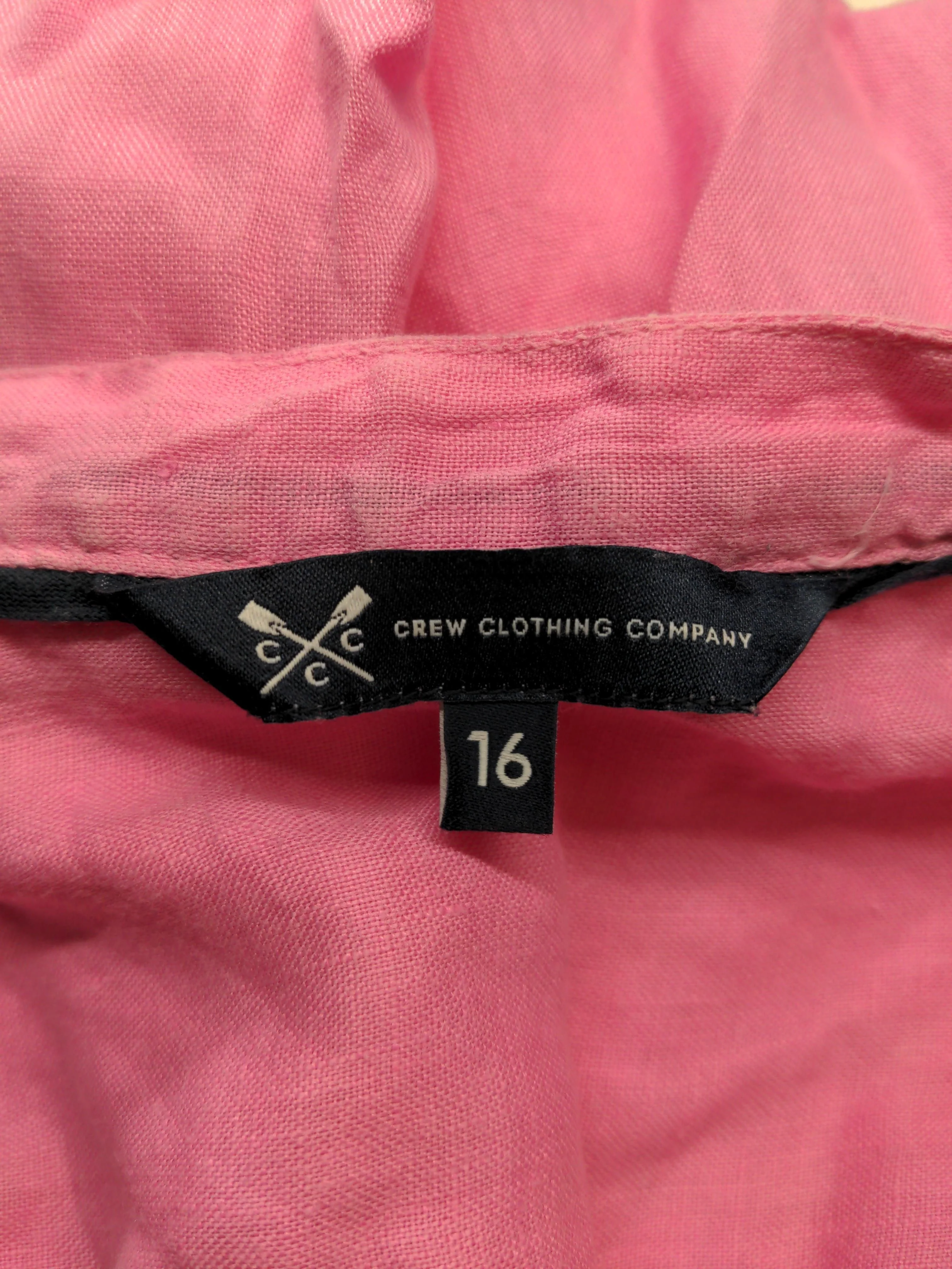 Crew Clothing Shirt Mini Dress UK16 in Pink - Image 5