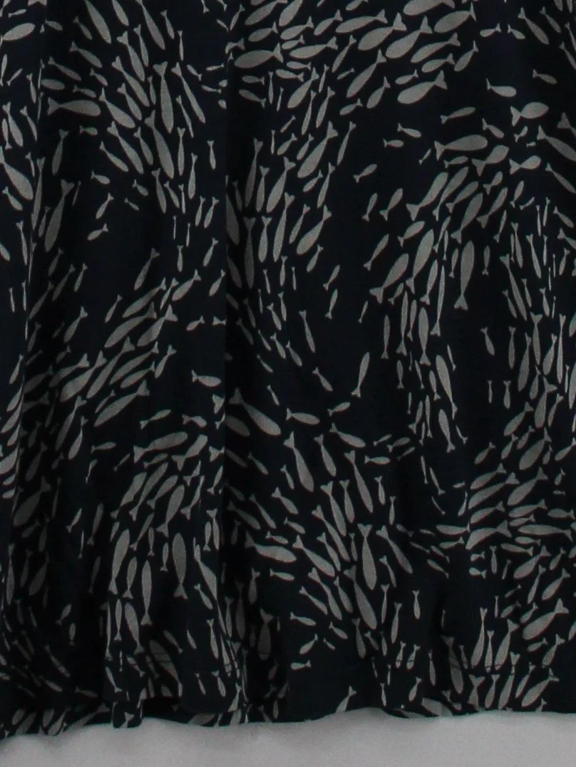 Crew Clothing Skater Mini Dress UK12 in Blue - Image 4