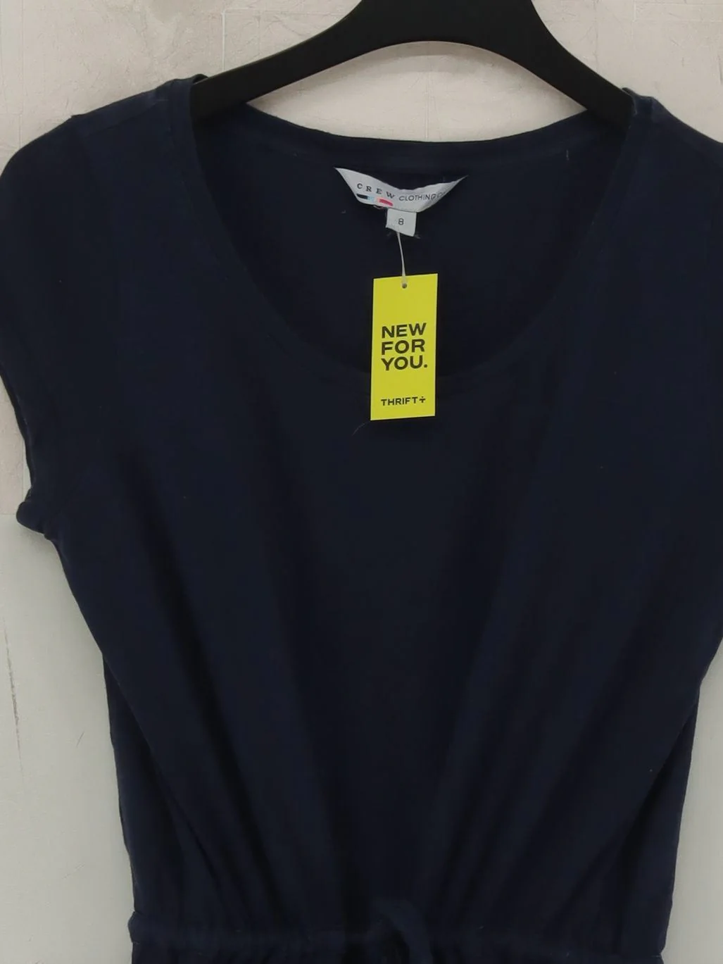 Crew Clothing T-Shirt Midi Dress UK8 in Blue - Image 3