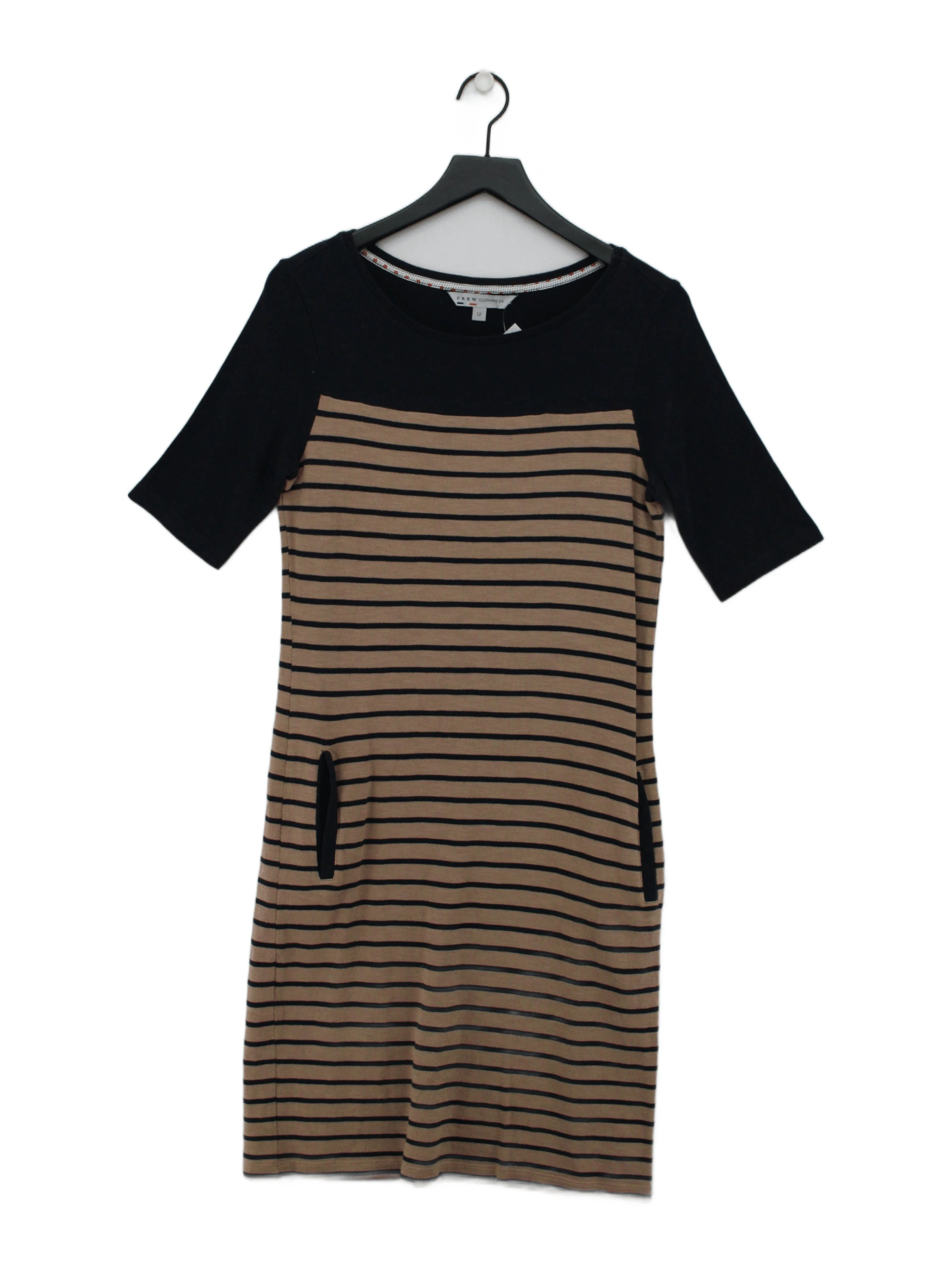 Crew Clothing T-Shirt Mini Dress UK12 in Brown