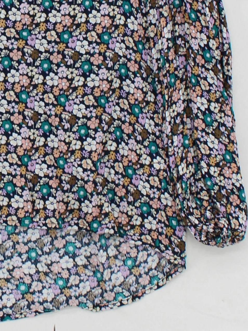 Crew Clothing Women's Blouse UK 12 Multi Viscose with Cotton Basic - Image 4