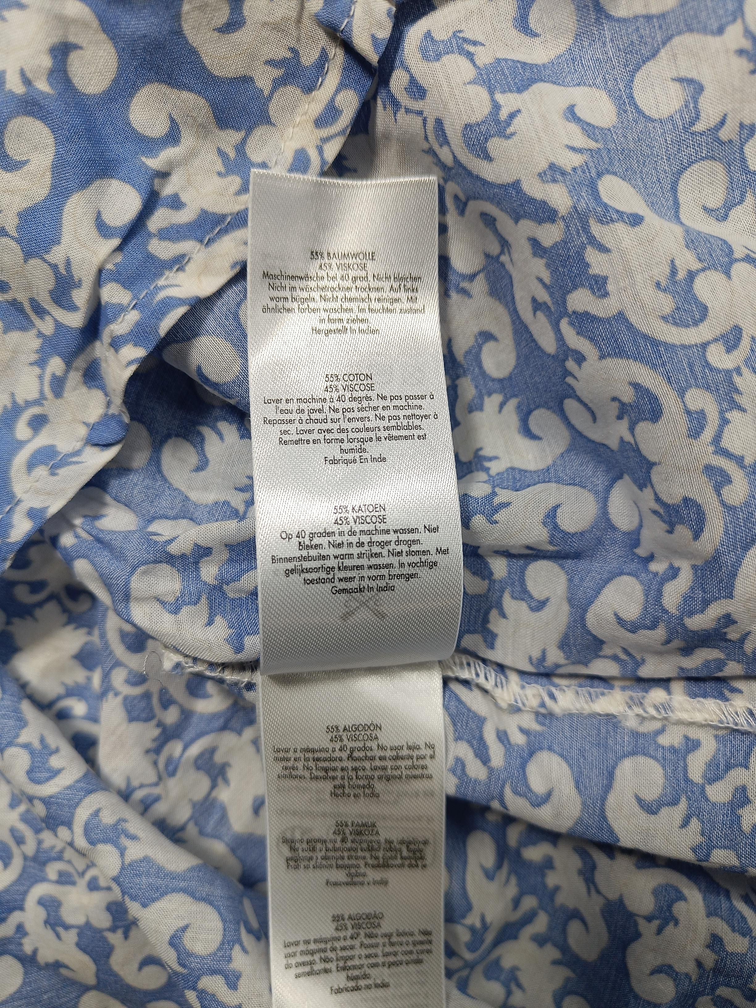 Crew Clothing Women's Blouse UK 14 Blue Cotton with Viscose Basic New with tags - Image 6