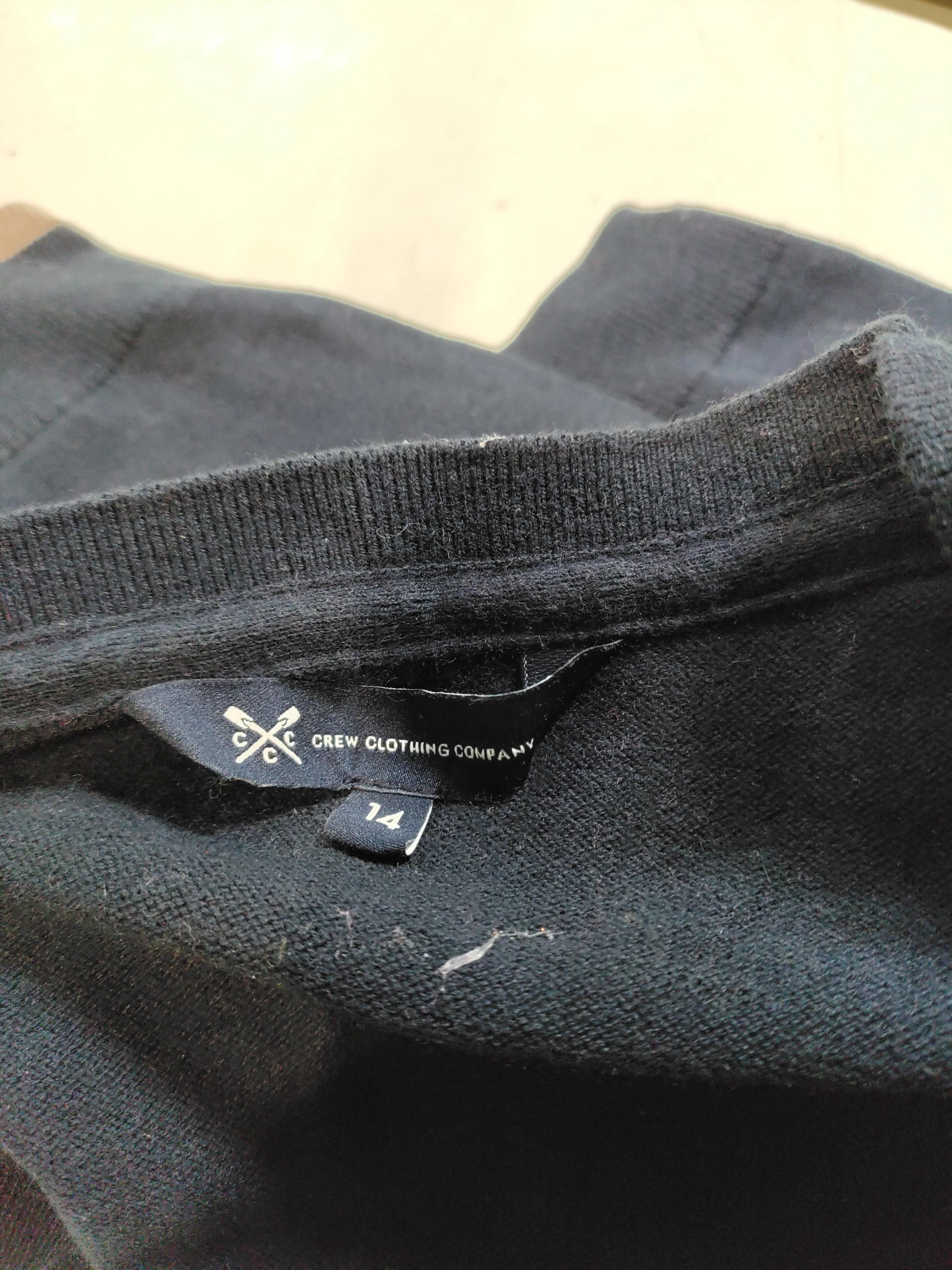 Crew Clothing Women's Cardigan UK 14 Blue Cotton with Nylon, Wool Cardigan - Image 5