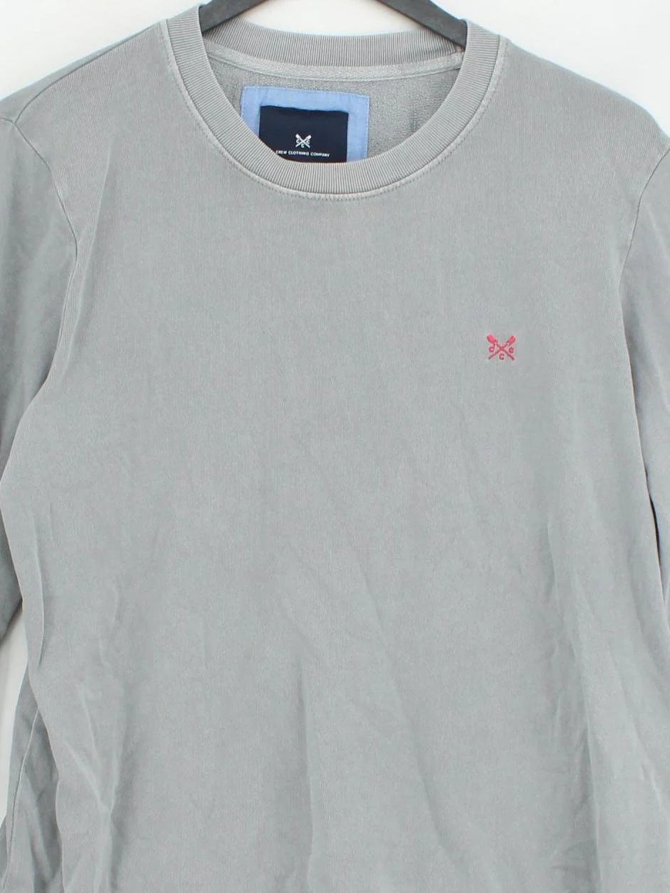 Crew Clothing Women's Hoodie UK 12 Grey 100% Cotton Pullover - Image 3