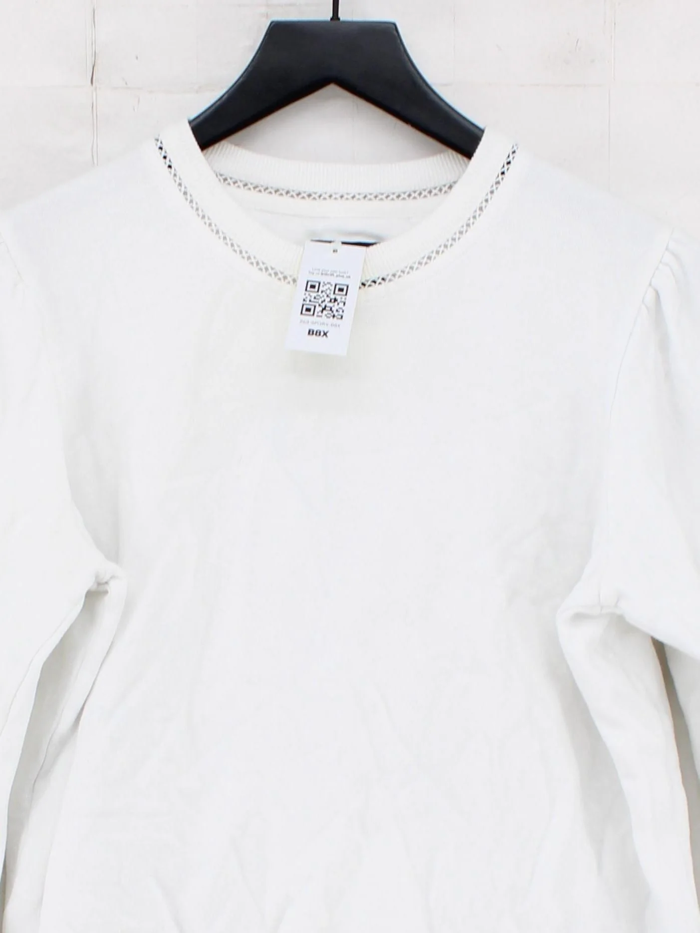 Crew Clothing Women's Hoodie UK 12 White 100% Cotton Pullover - Image 3